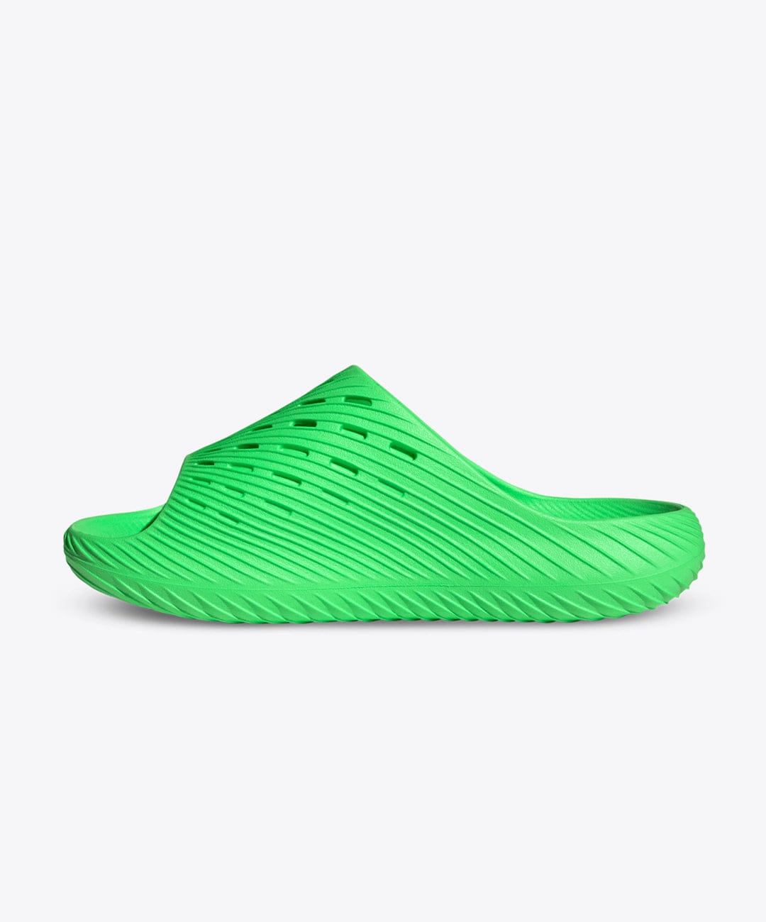 ADIDAS | PURECHILL SLIDES { SCREAMING GREEN/CORE BLACK