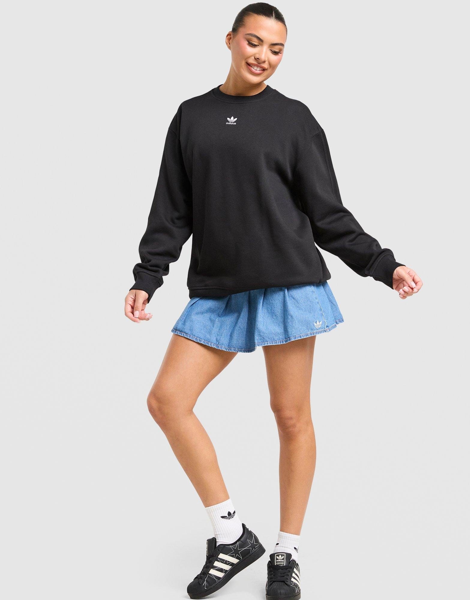 adidas Denim Pleated Skirt