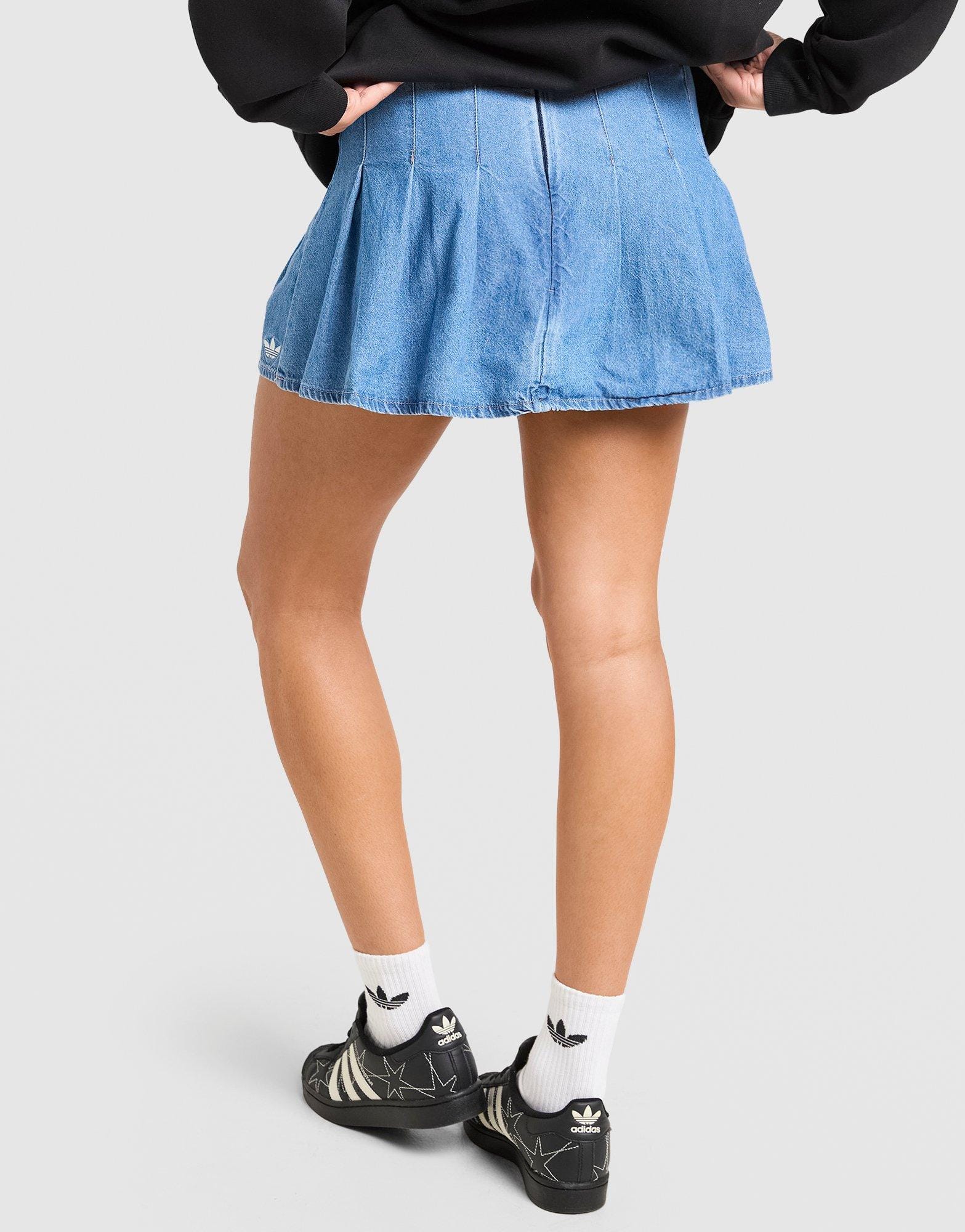 adidas Denim Pleated Skirt