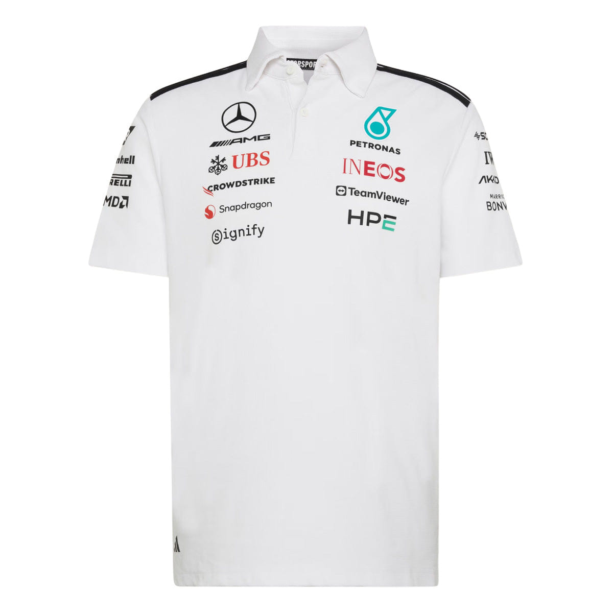 adidas + MERCEDES - AMG PETRONAS FORMULA 1 TEAM ENGINEERS POLO Shirt White