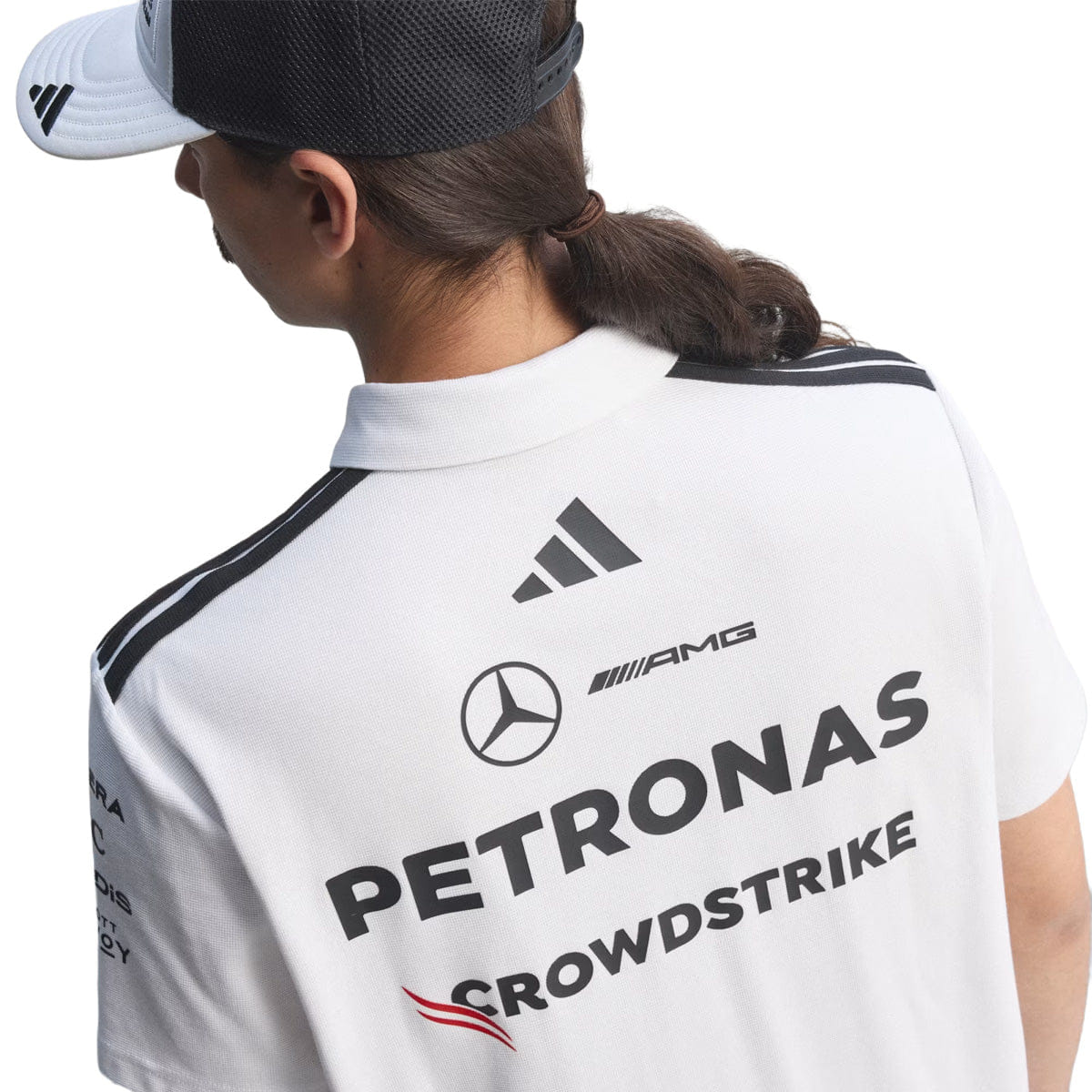 adidas + MERCEDES - AMG PETRONAS FORMULA 1 TEAM ENGINEERS POLO Shirt White
