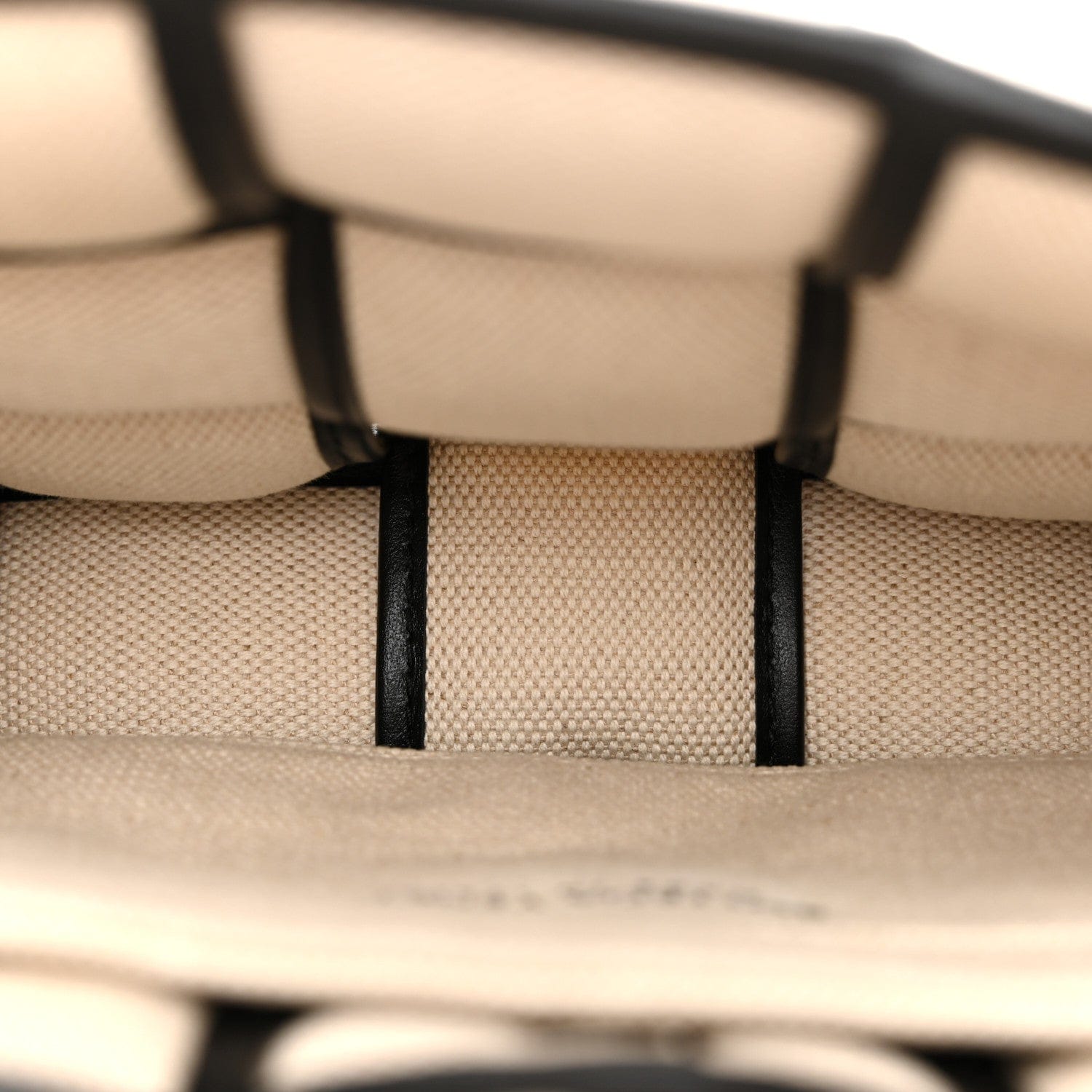 Bottega Veneta Canvas Intrecciato Padded Cassette Crossbody Bag Natural Black