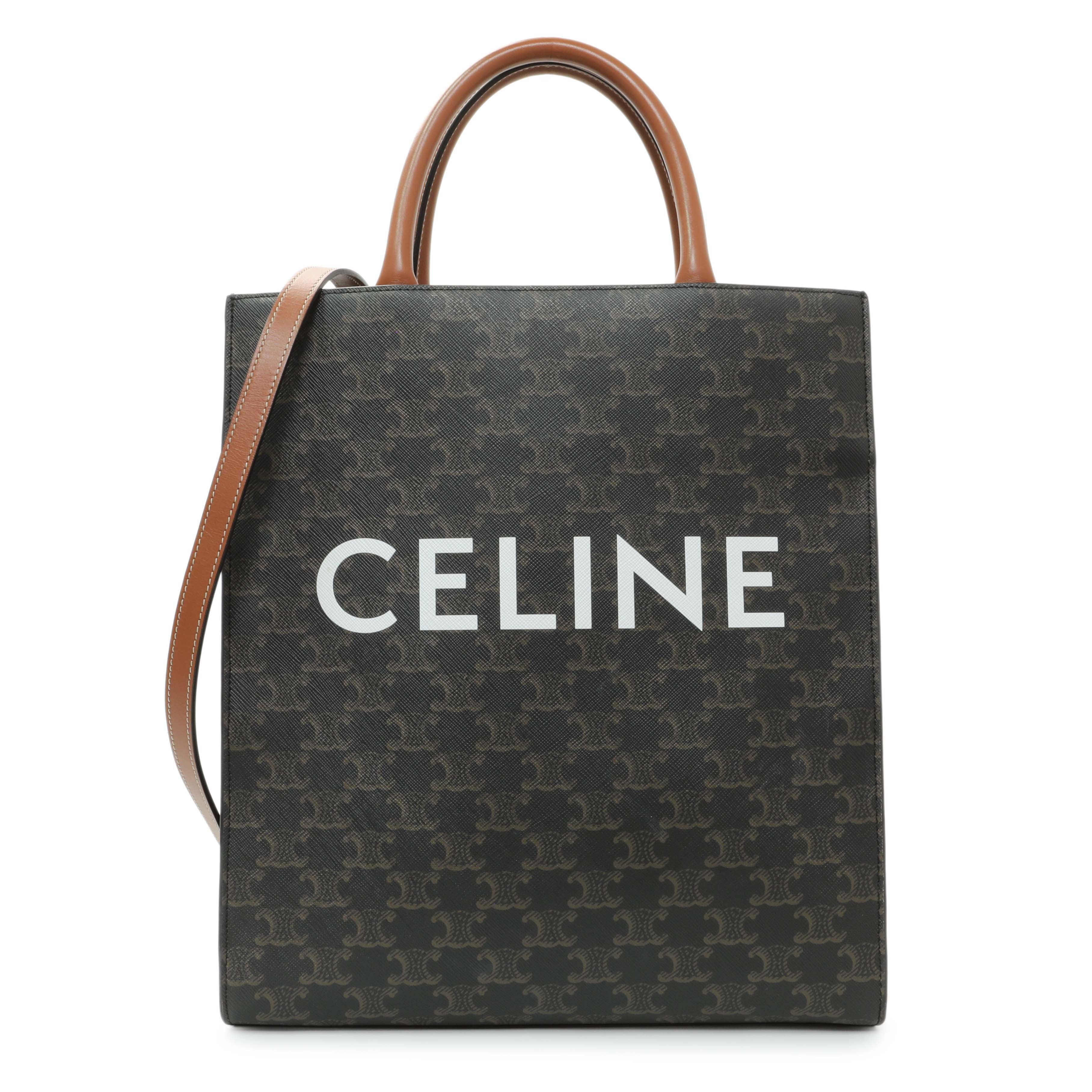 Celine Triomphe Canvas Small Vertical Cabas