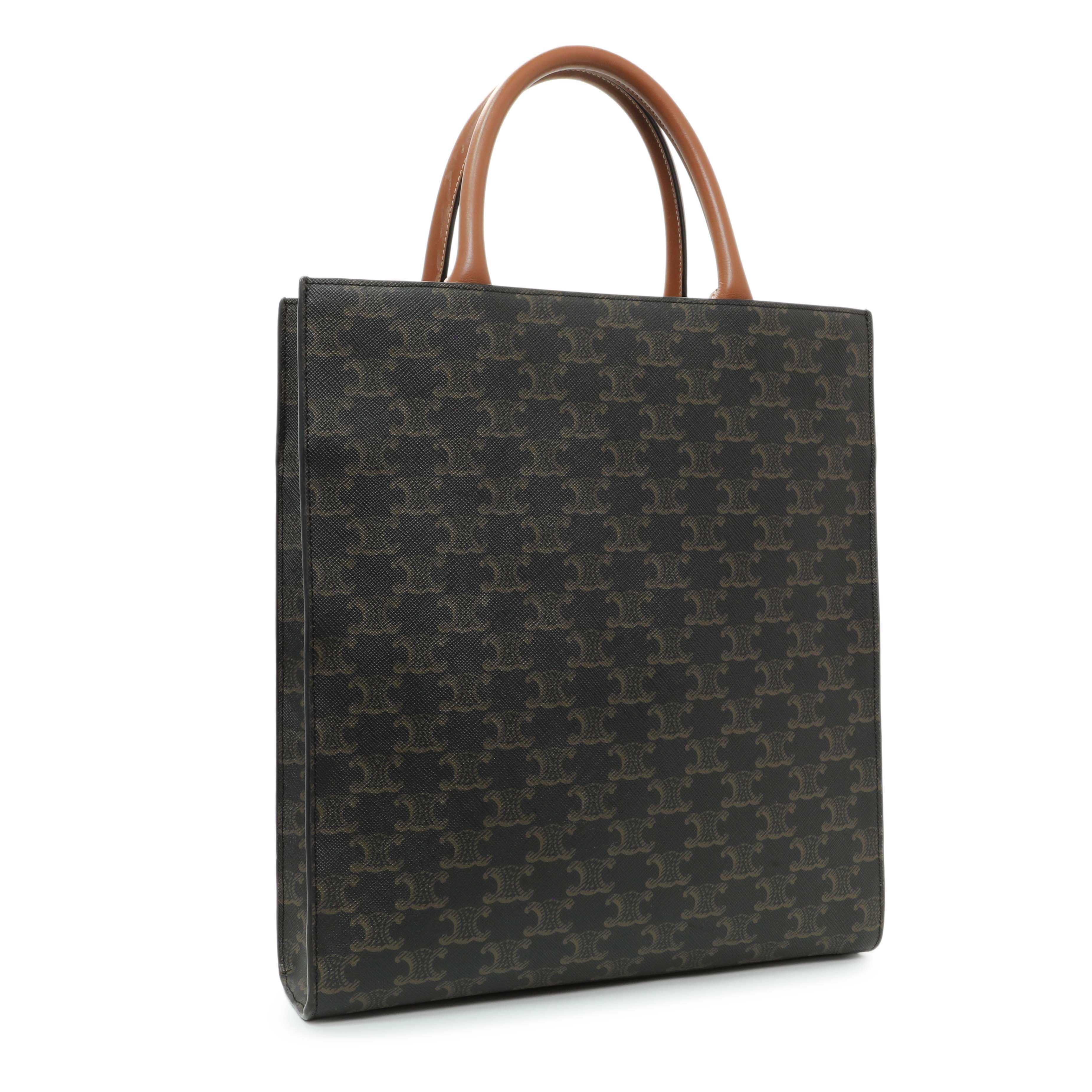 Celine Triomphe Canvas Small Vertical Cabas