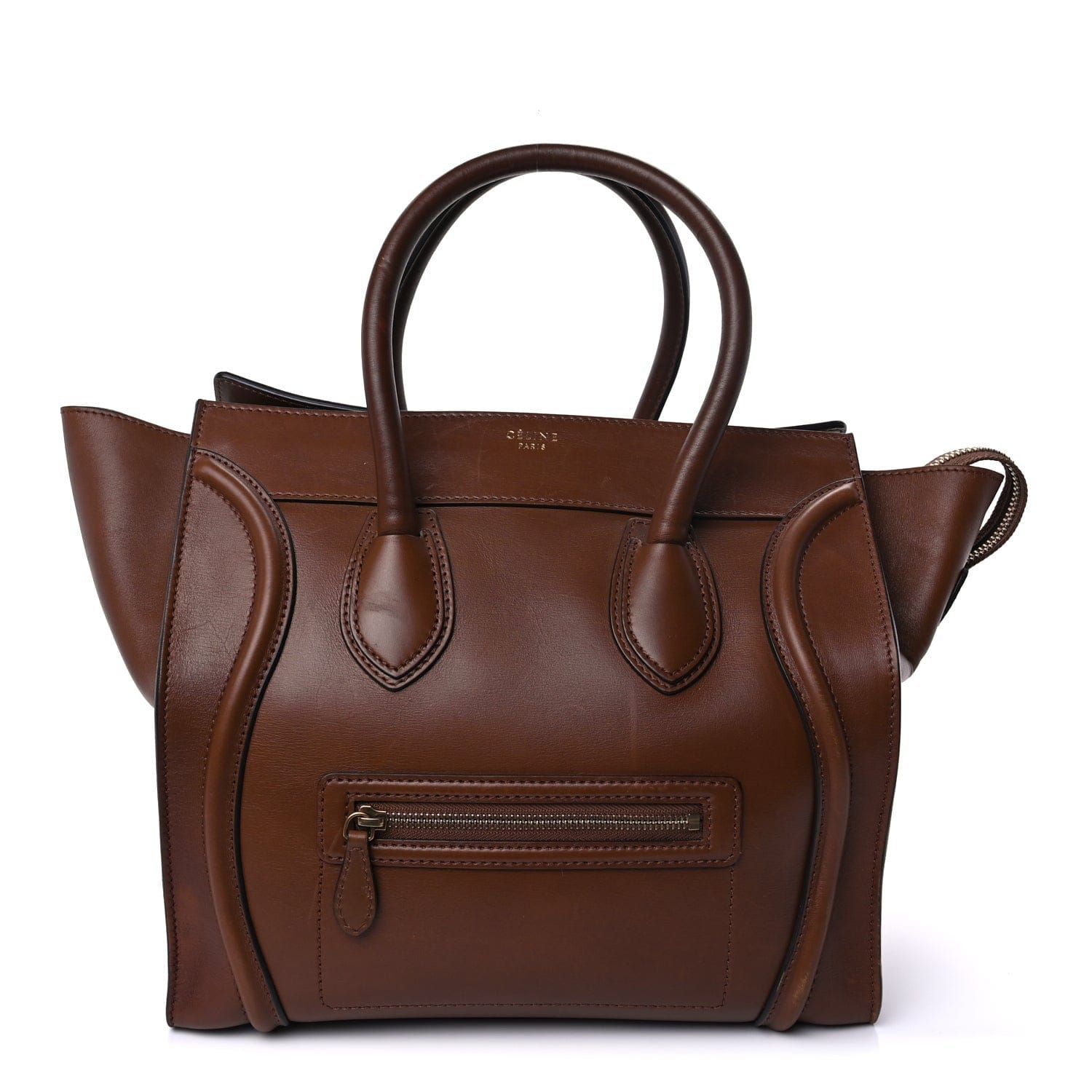 Celine Smooth Calfskin Mini Luggage Sienna