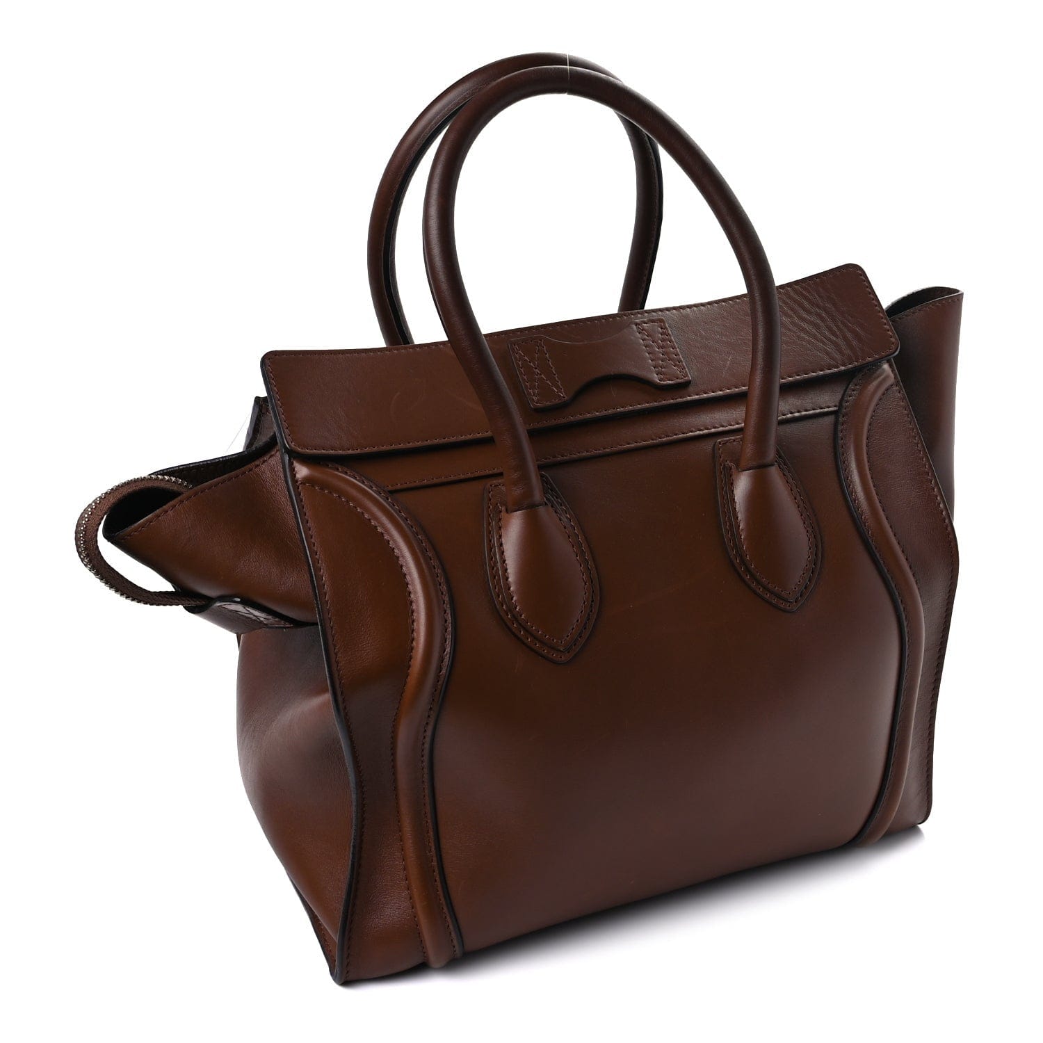 Celine Smooth Calfskin Mini Luggage Sienna