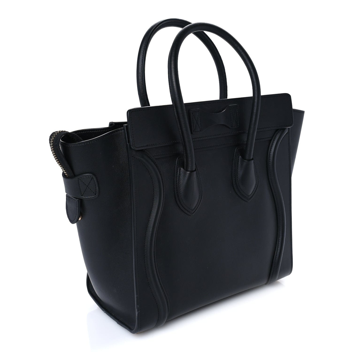 Celine Smooth Calfskin Micro Luggage Black