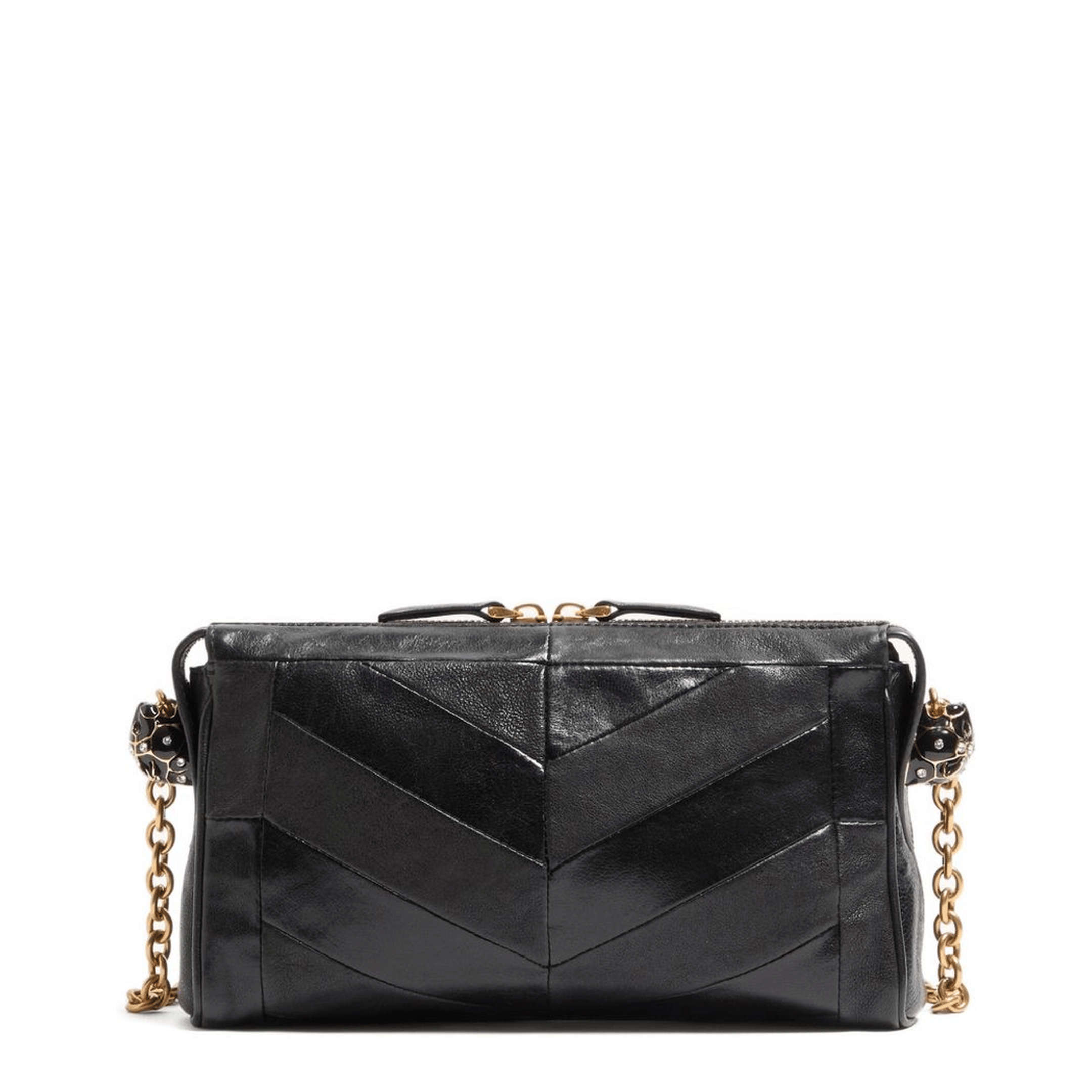 Valentino Panthea Small Nappa Leather Shoulder Bag - Black