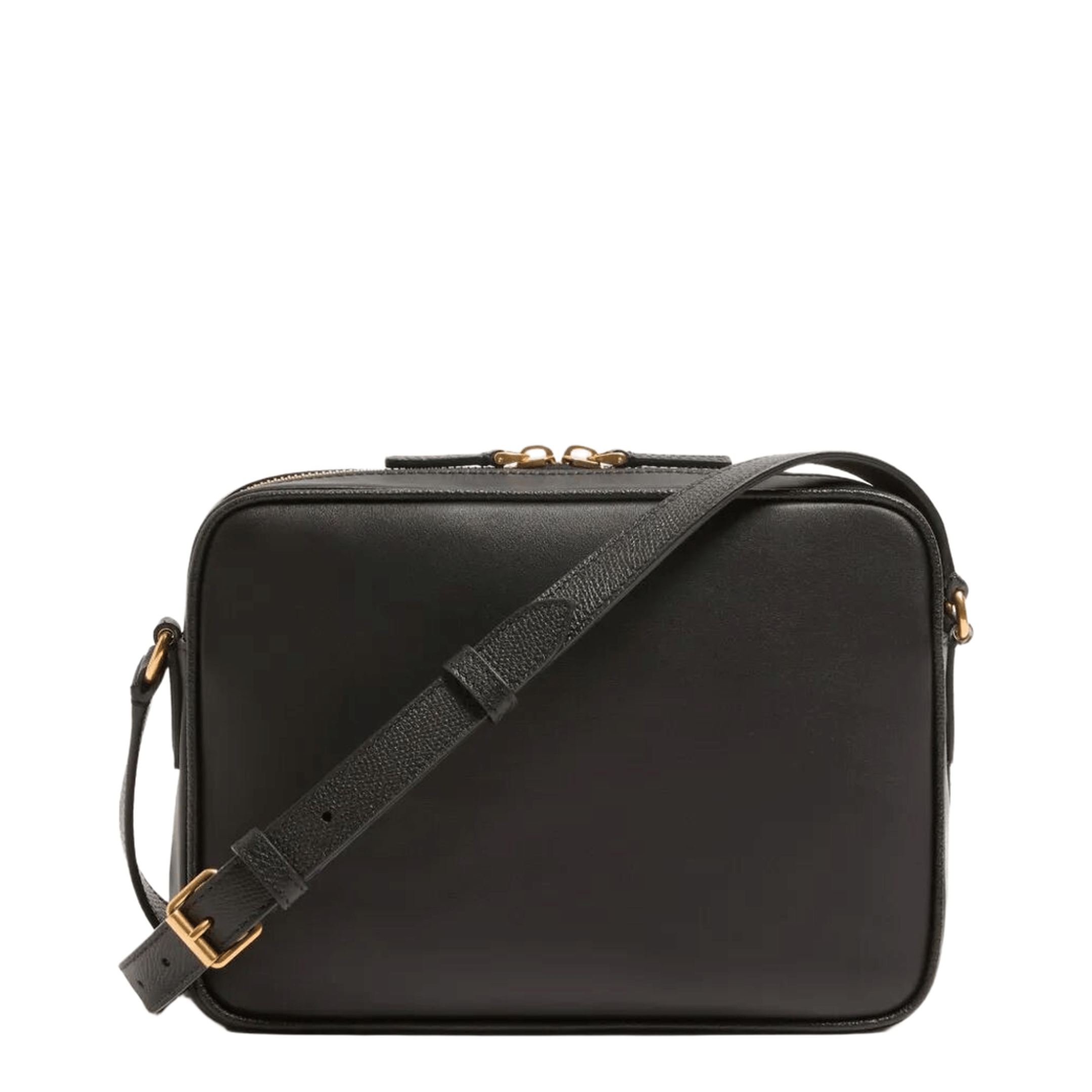 Valentino Antibes Calfskin Shoulder Bag - Black