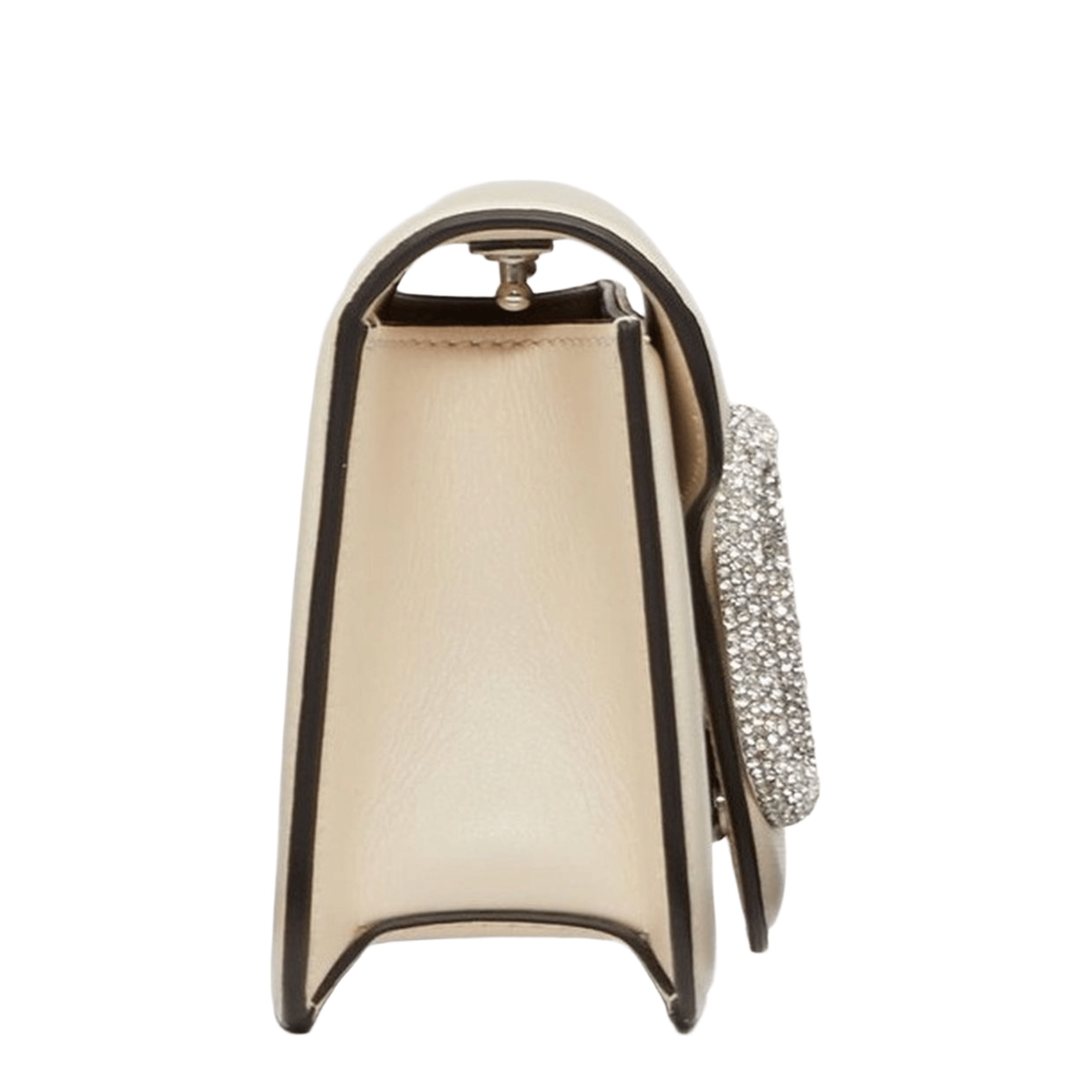 Valentino Locò Small Calfskin Shoulder Bag - Ivory