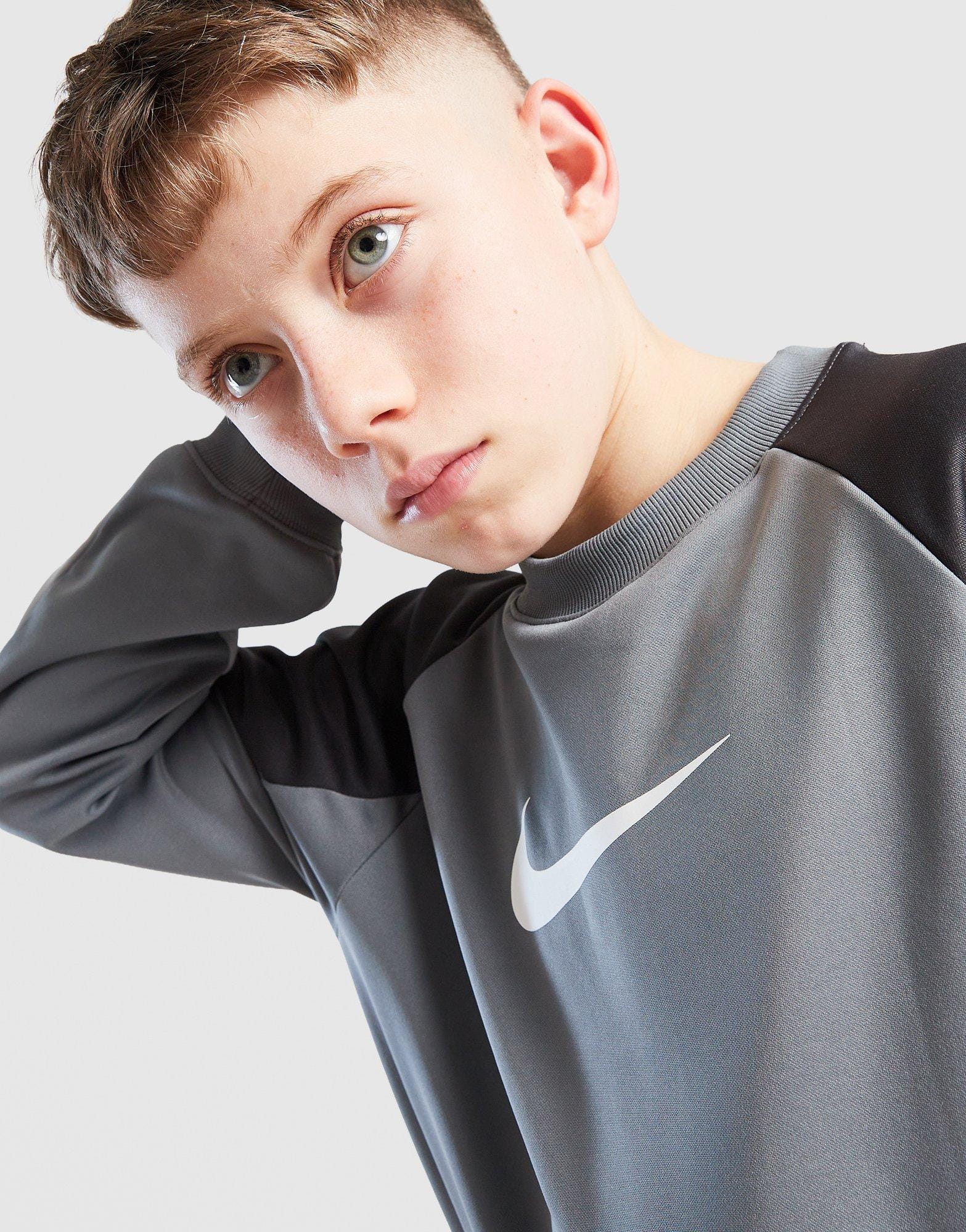 Nike Poly Crew Sweatshirt/Shorts Set Junior