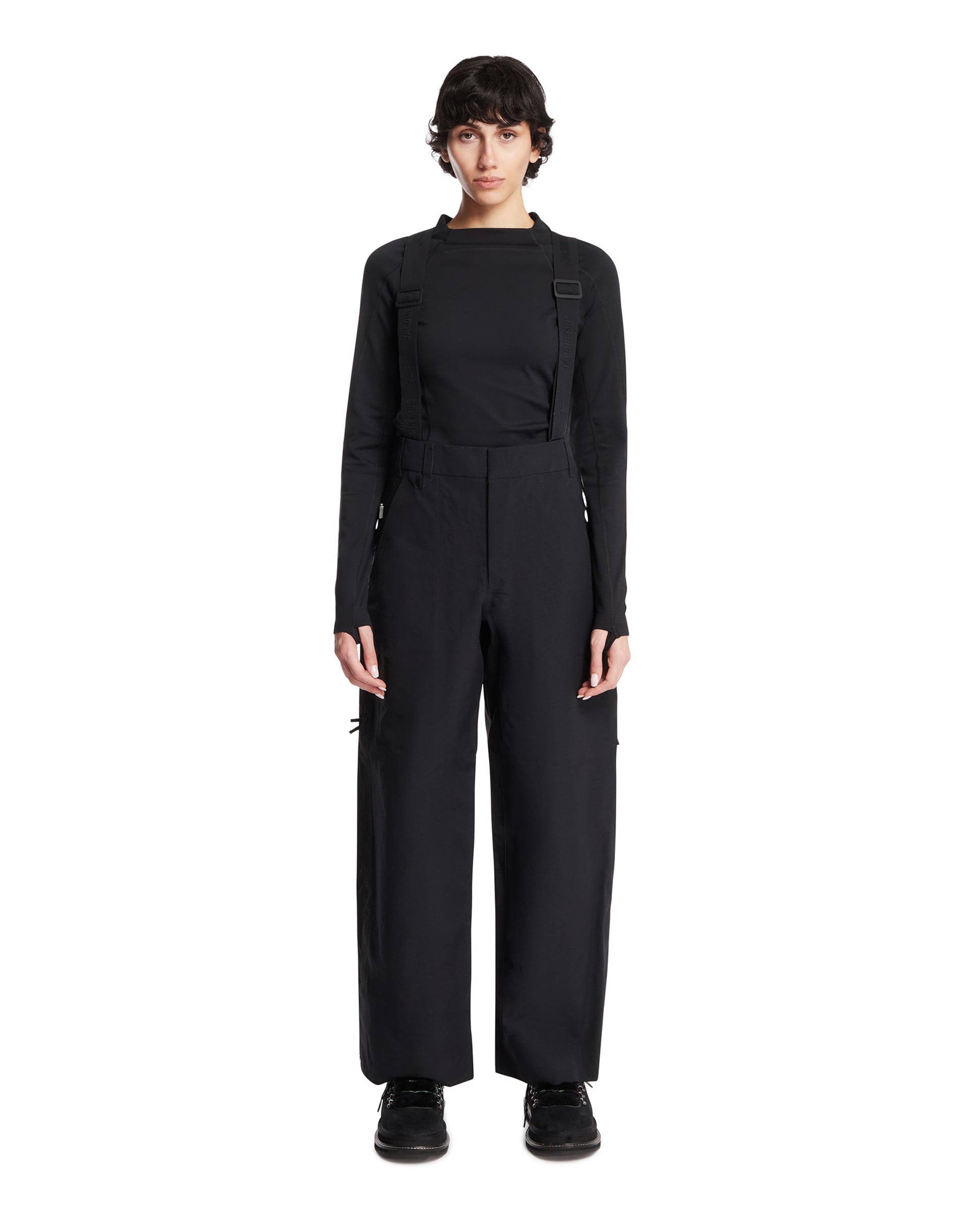 Nike x Jacquemus Pantaloni Con Bretelle Neri