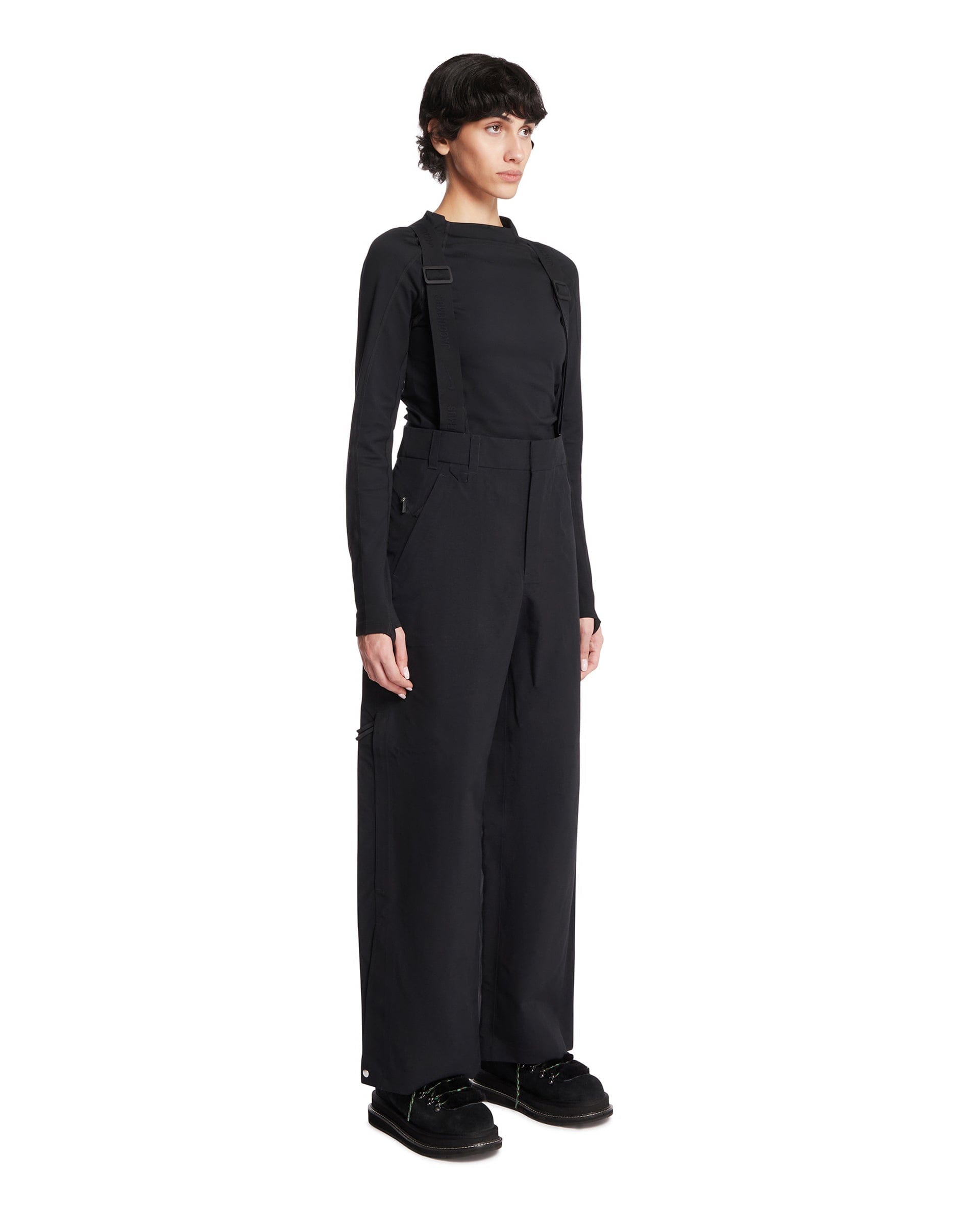 Nike x Jacquemus Pantaloni Con Bretelle Neri