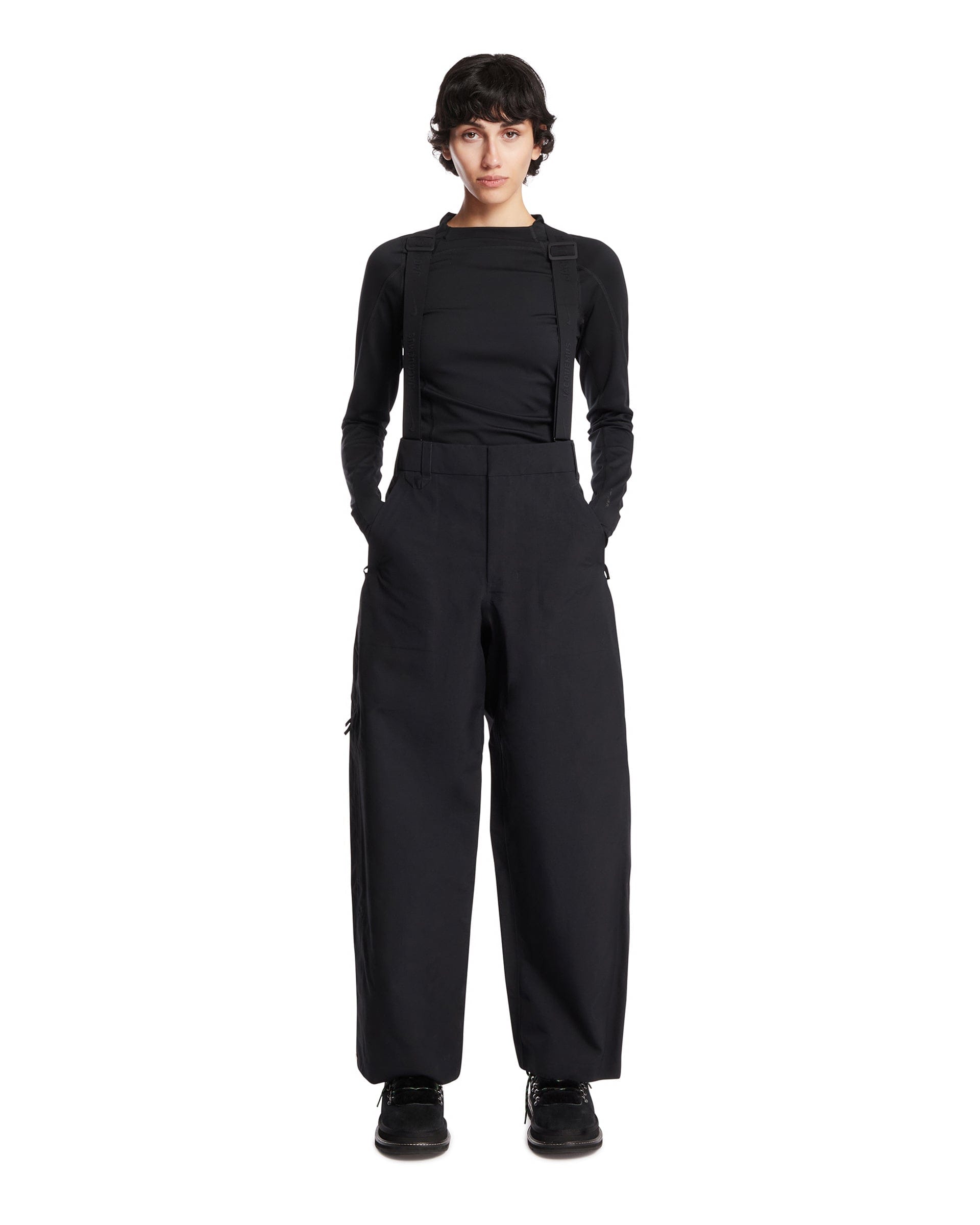 Nike x Jacquemus Pantaloni Con Bretelle Neri