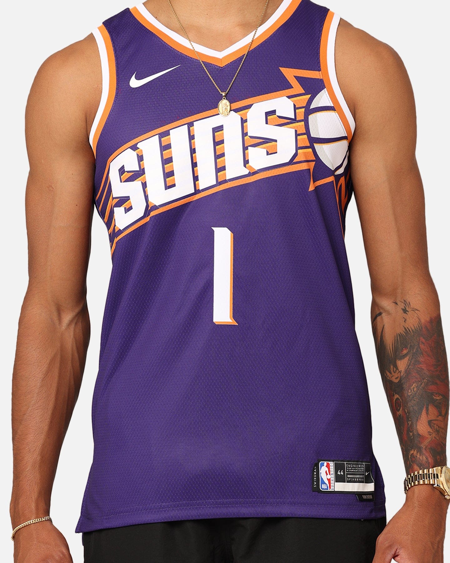 Nike Phoenix Suns Devin Booker 2023/24 Icon Edition Dri - FIT NBA Swingman Jersey New Orchid