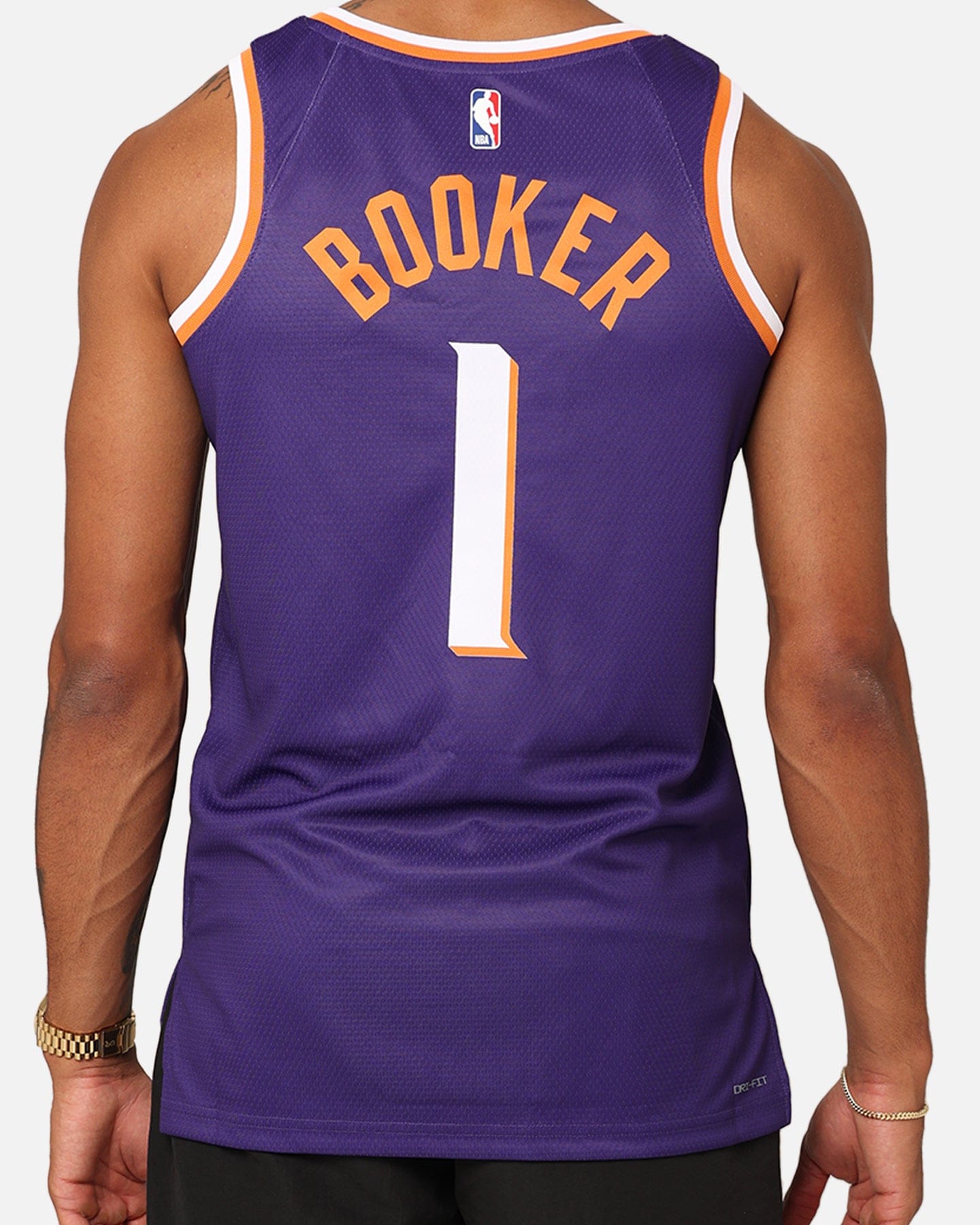 Nike Phoenix Suns Devin Booker 2023/24 Icon Edition Dri - FIT NBA Swingman Jersey New Orchid