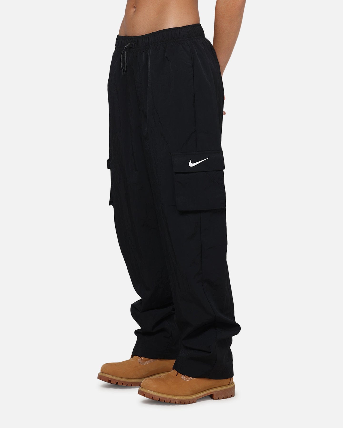 Nike Women's Sportswear Essential High - Rise Woven Cargo Pants Black/White