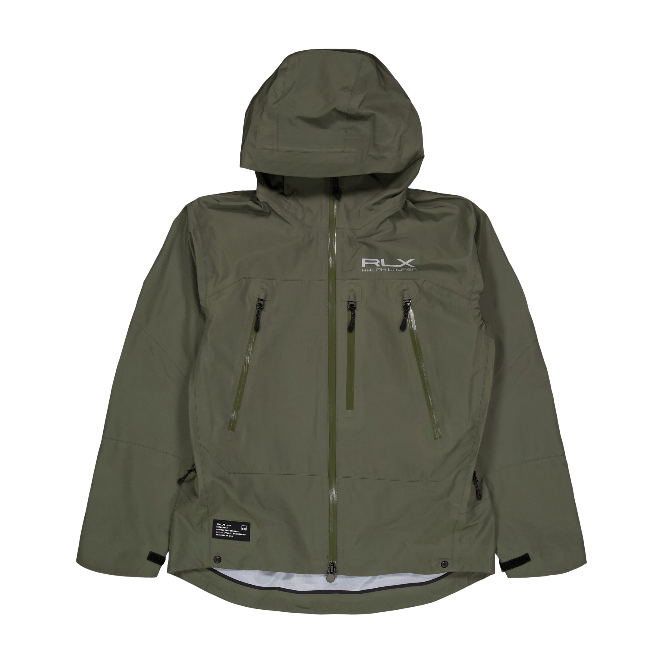 Polo Ralph Lauren Water - Repellent Hooded Jacket Fossil Green