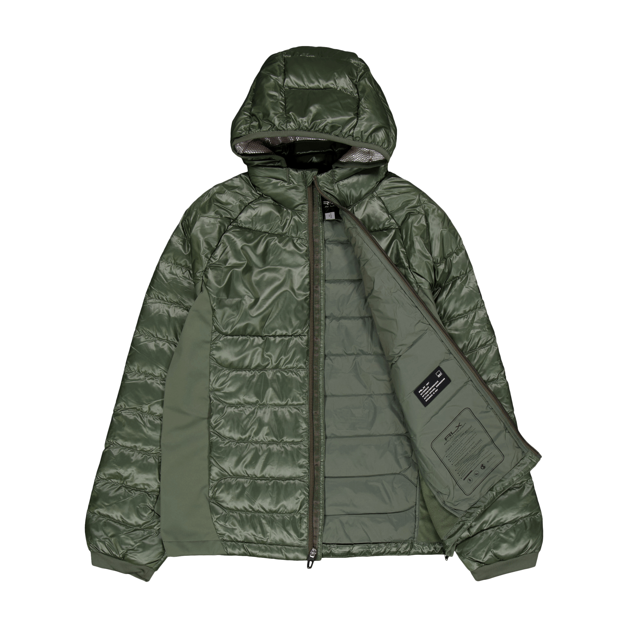 Polo Ralph Lauren Water - Repellent Hybrid Down Jacket Fossil Green