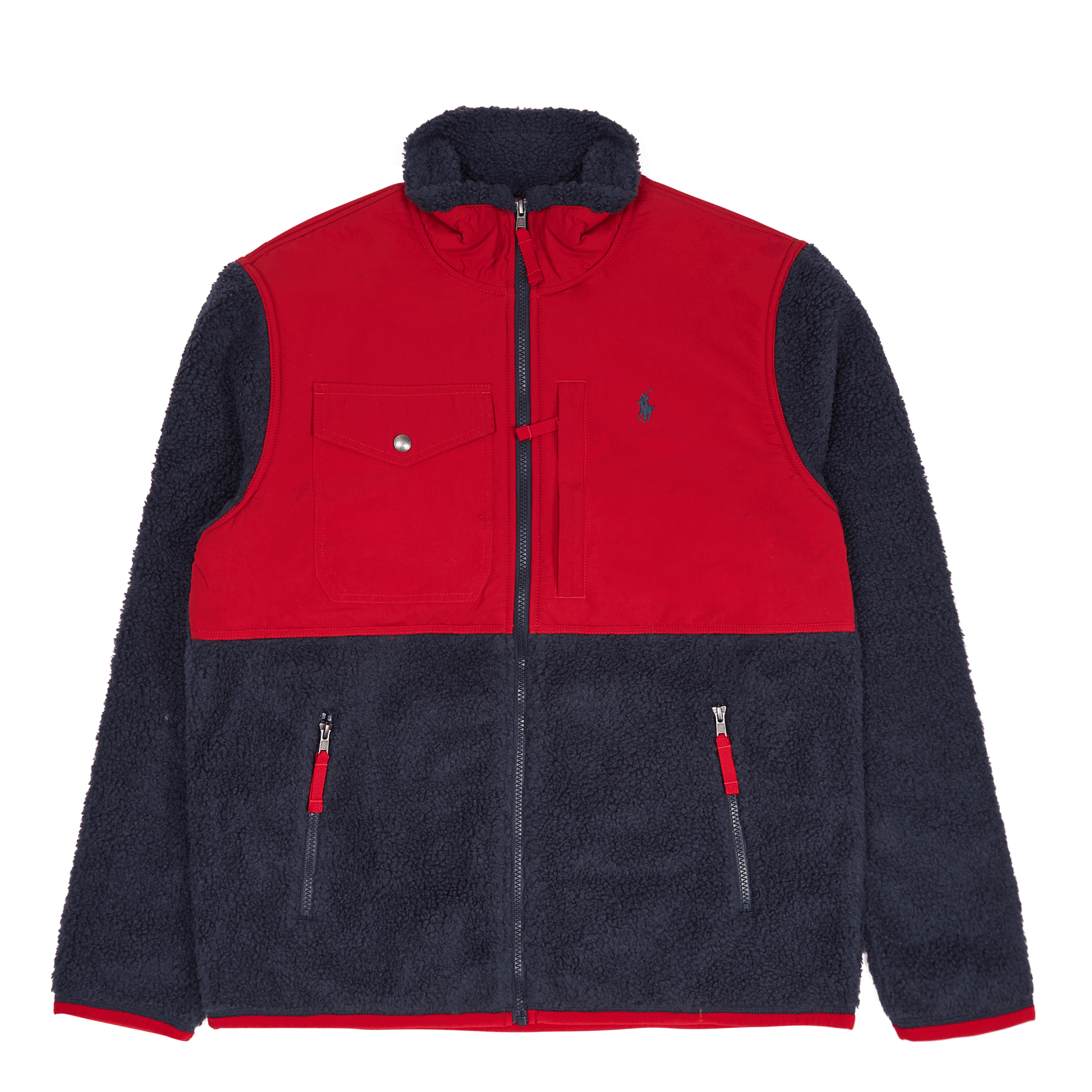 Polo Ralph Lauren Wind - Blocking Hybrid Jacket Newport Navy/Rl 2000 Red