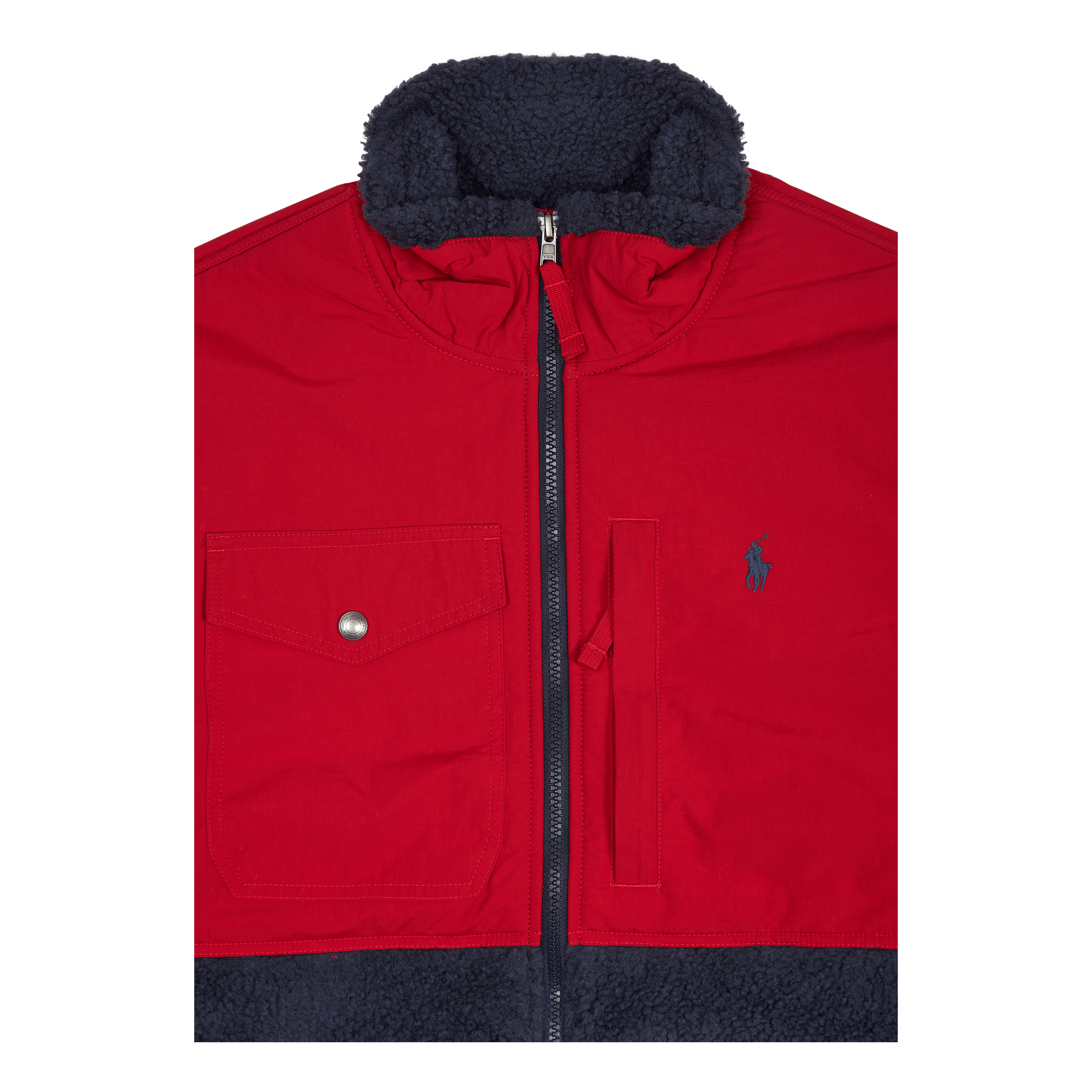 Polo Ralph Lauren Wind - Blocking Hybrid Jacket Newport Navy/Rl 2000 Red