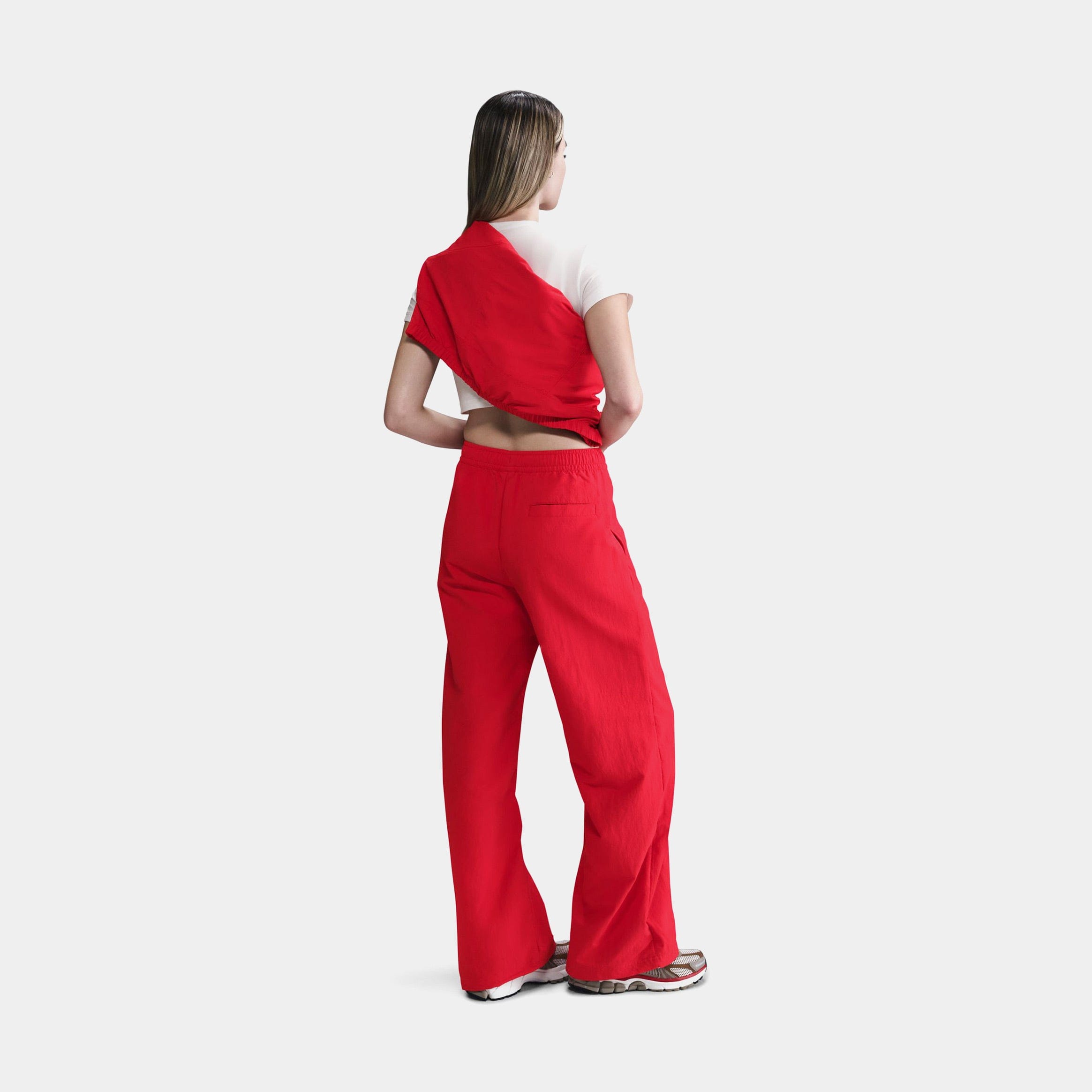 Nike NSW Everything Wovens Open Hem Womens Pants (University Red/White)