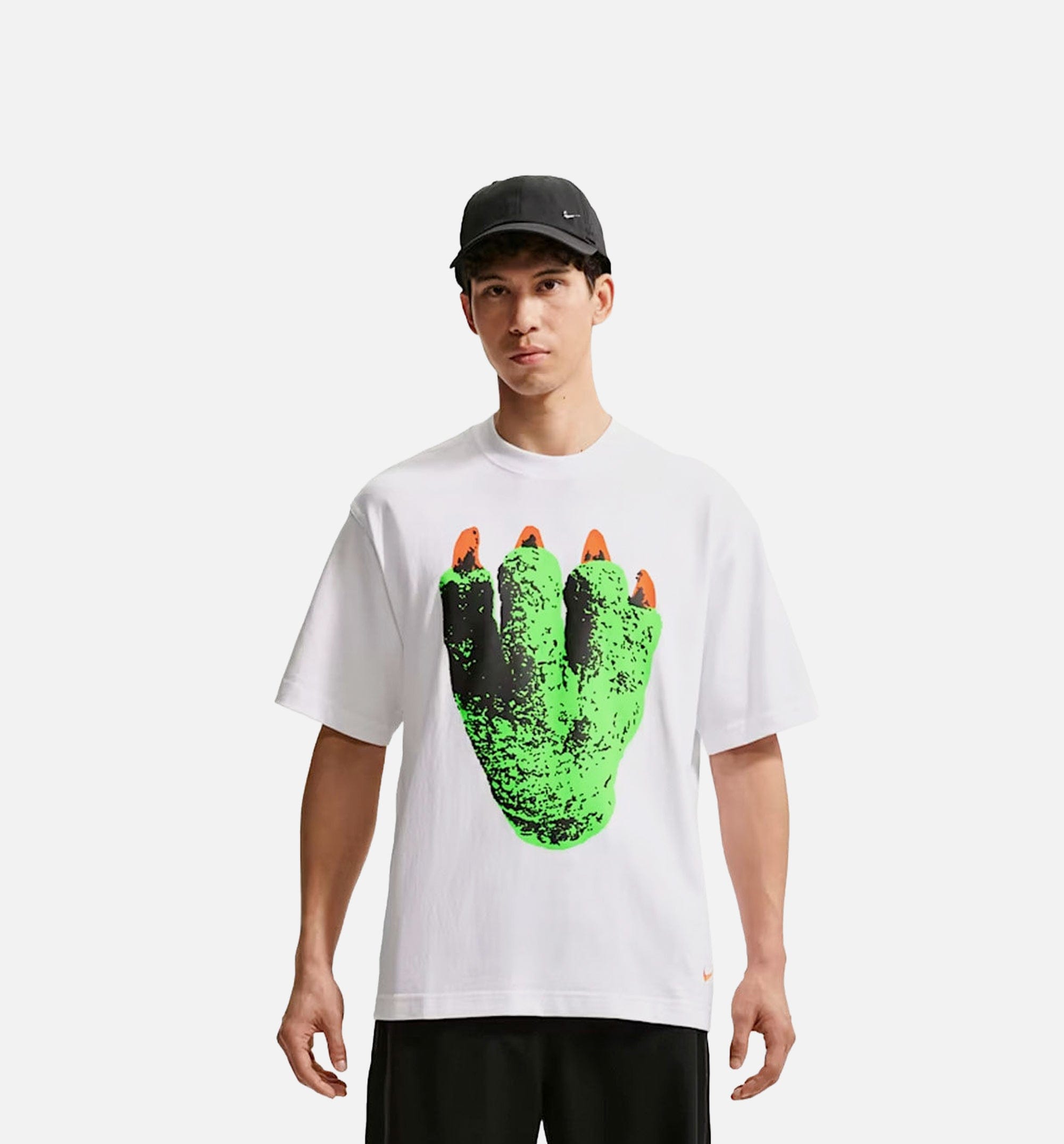 Nike Your Message Here Claw Mens Short Sleeve Shirt - White/White
