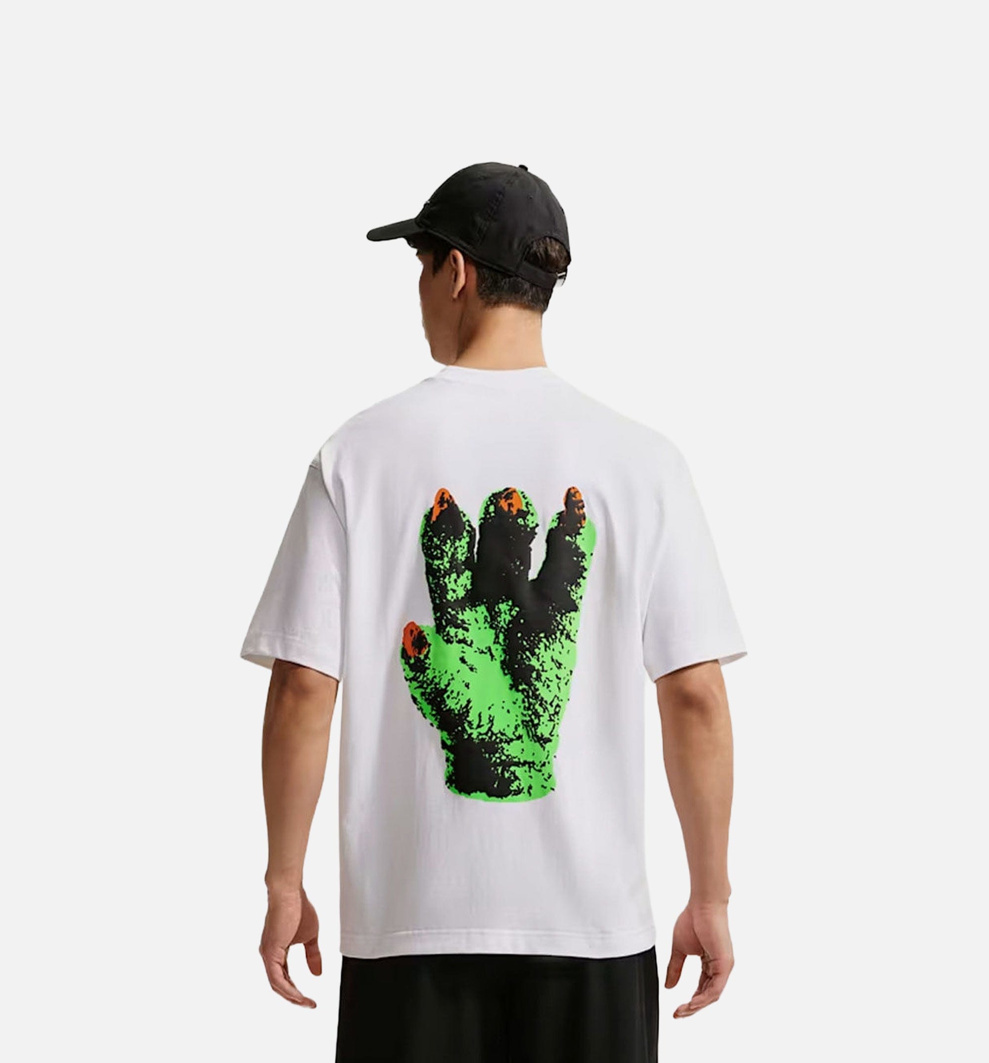 Nike Your Message Here Claw Mens Short Sleeve Shirt - White/White