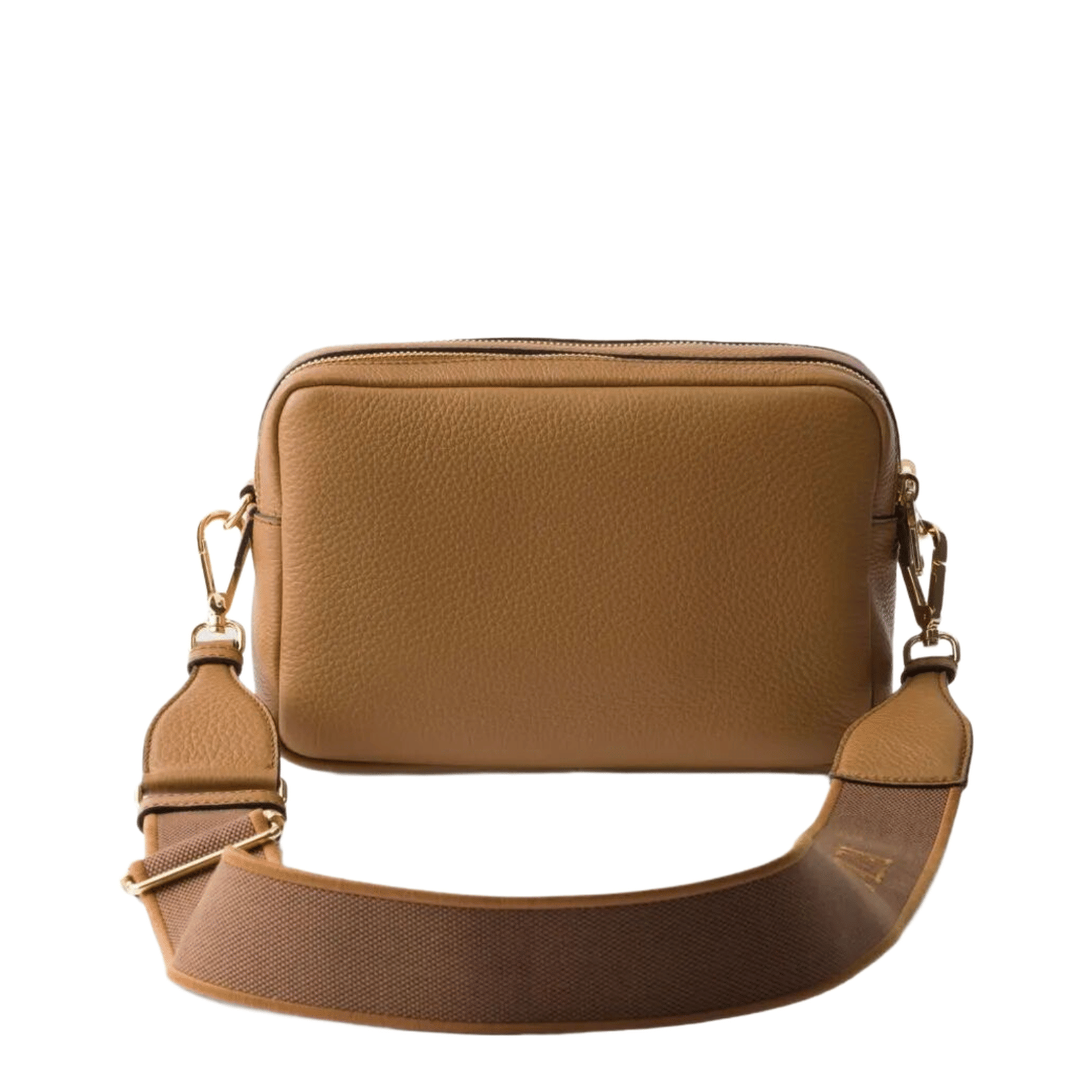 Prada Small Calfskin Shoulder Bag - Caramel