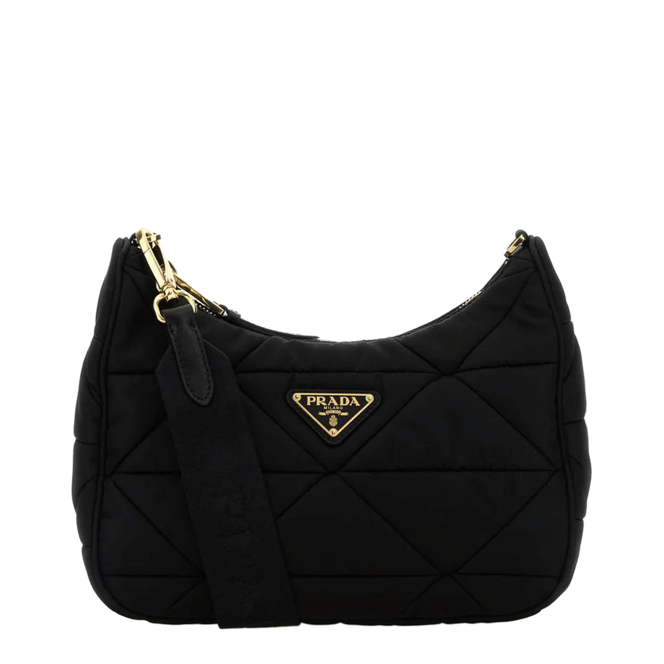 Prada Padded Re - Nylon Shoulder Bag - Black