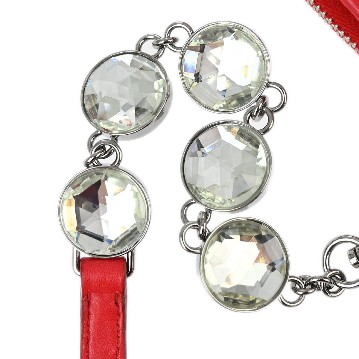 Miu Miu 2000 - 2010 Red Lambskin Matelasse Shoulder Bag