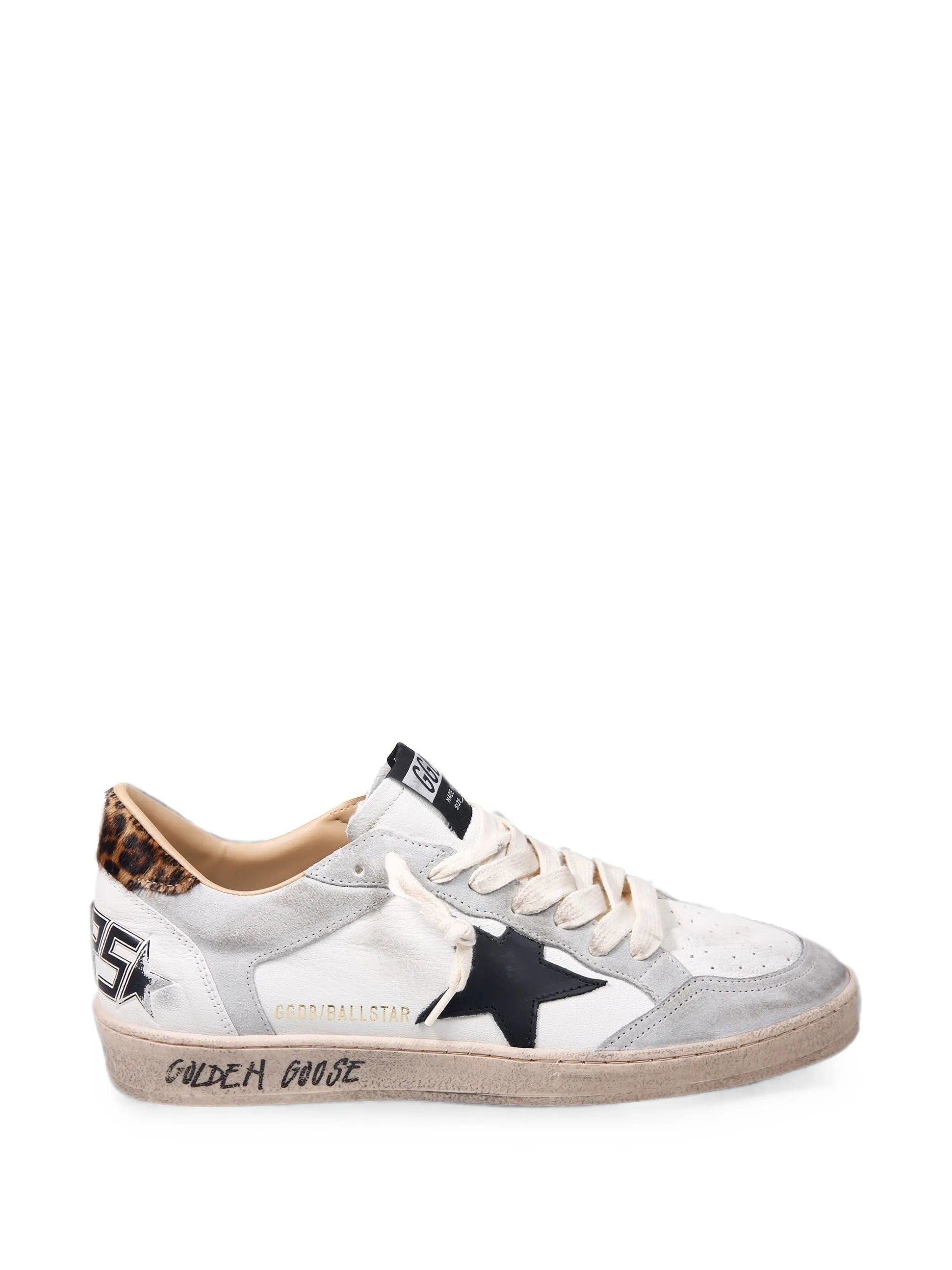 Golden Goose Ball Star leopard - print sneakers