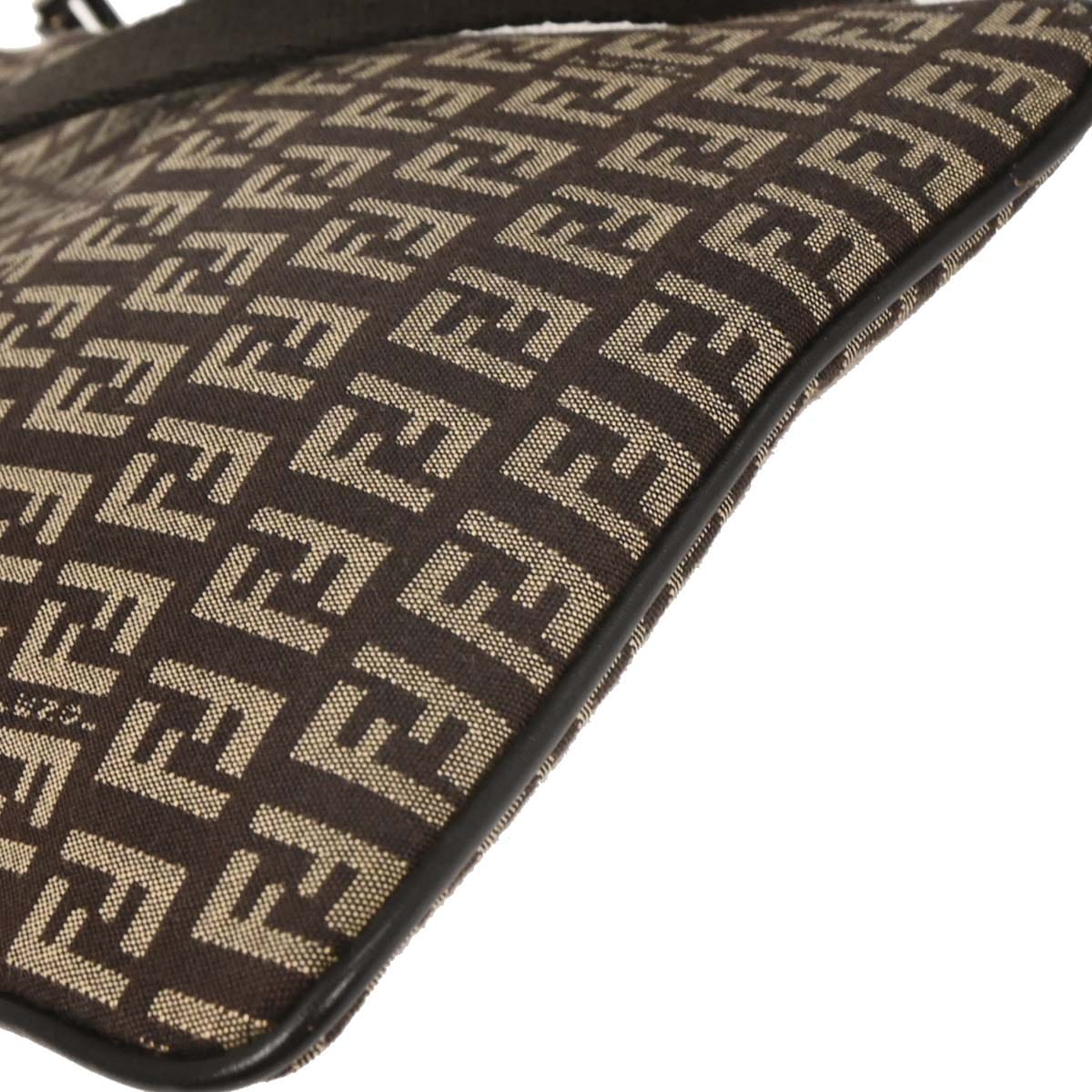 Fendi Brown Zucchino Shoulder Bag