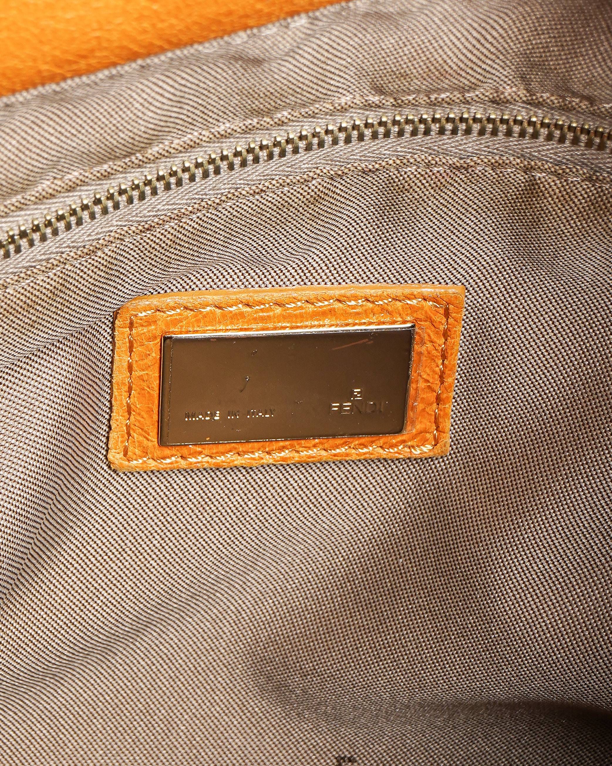 Fendi Crossword Wrap Leather Shoulder Bag
