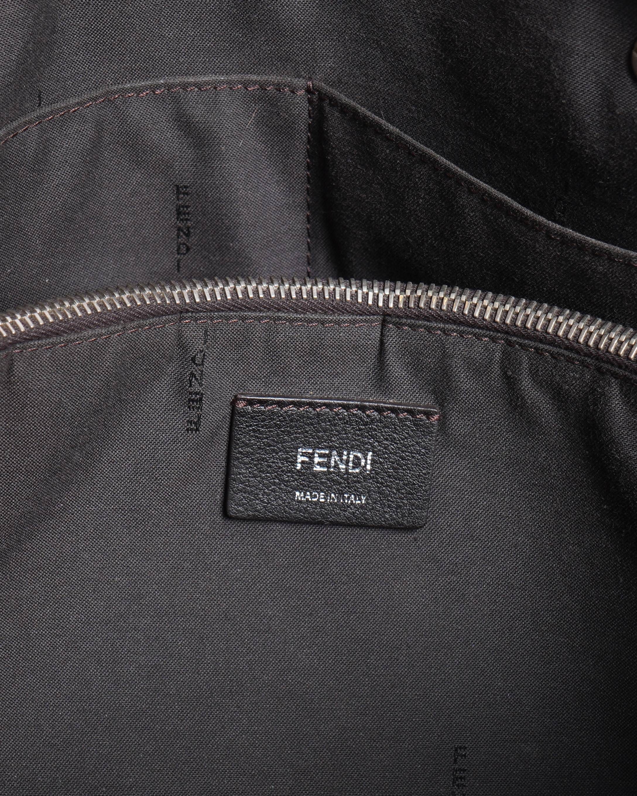 Fendi Leather Rust Shoulder Bag