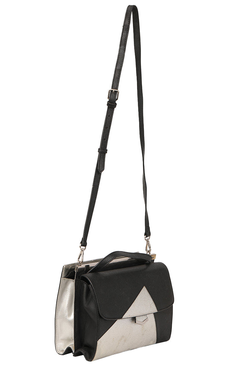 Fendi Vitello Elite Bi - Color Demi Jour Shoulder Bag