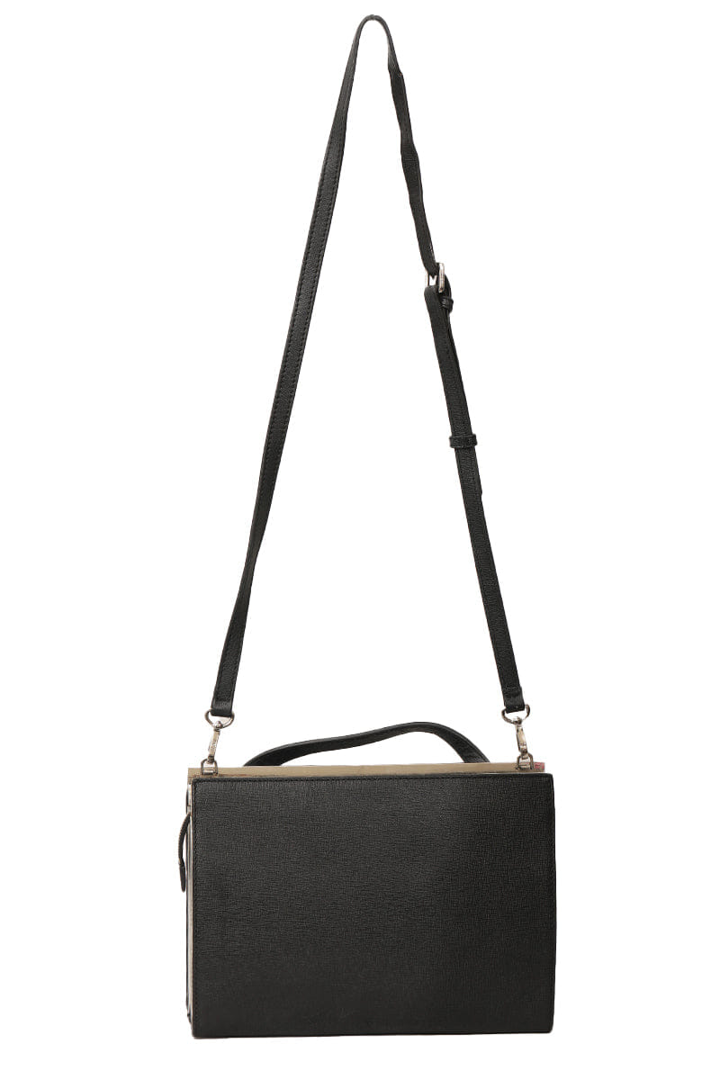 Fendi Vitello Elite Bi - Color Demi Jour Shoulder Bag