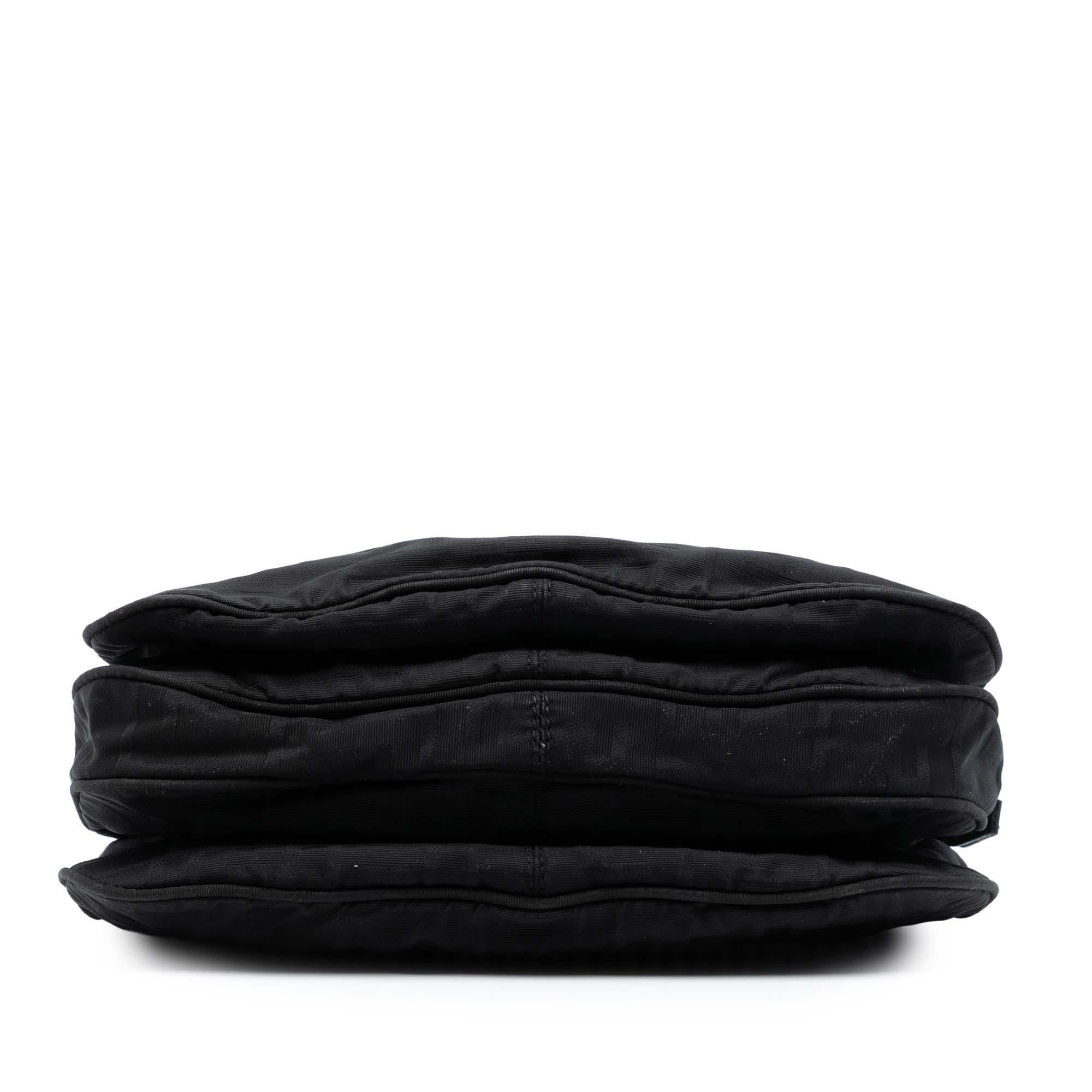 Fendi Zucca Canvas Shoulder Bag