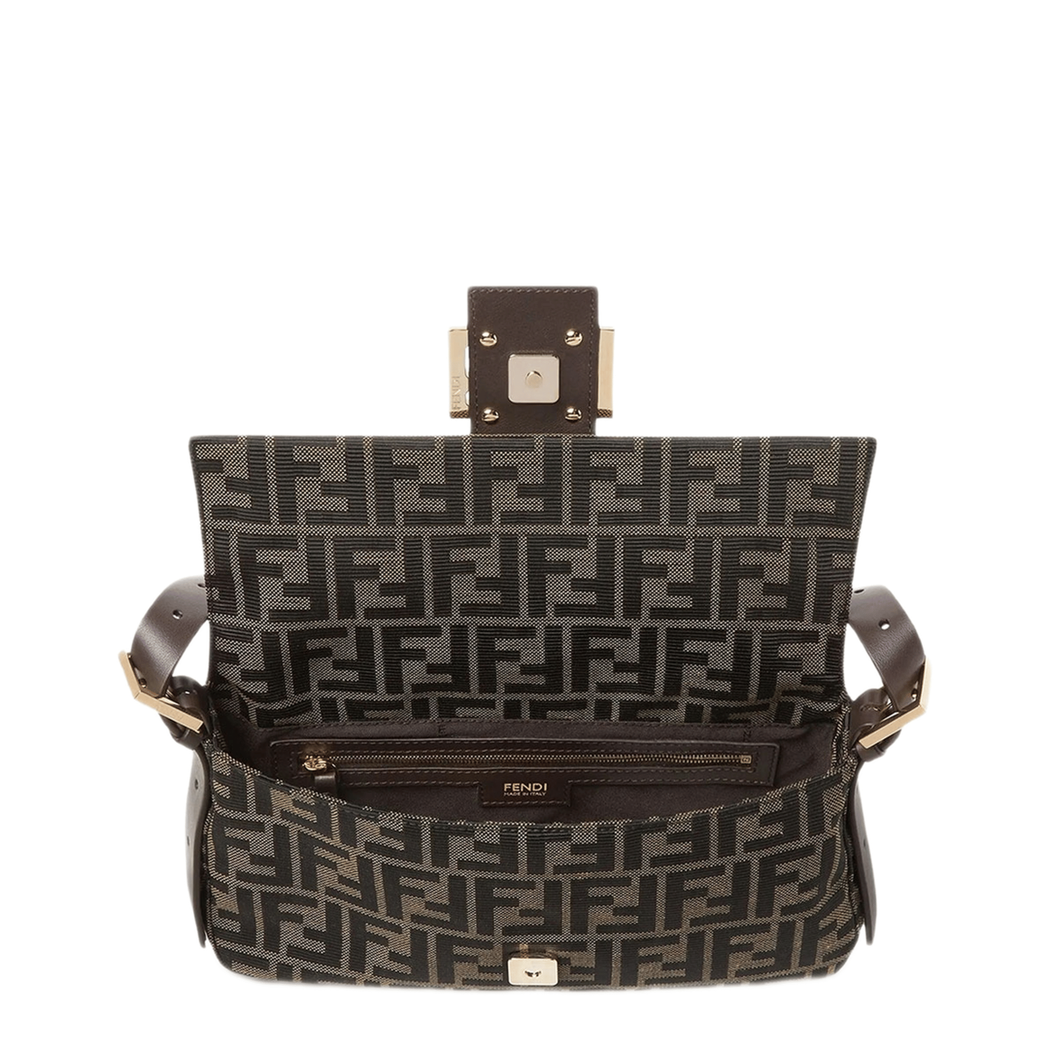 Fendi Baguette Jacquard Tote Bag - Brown/Beige