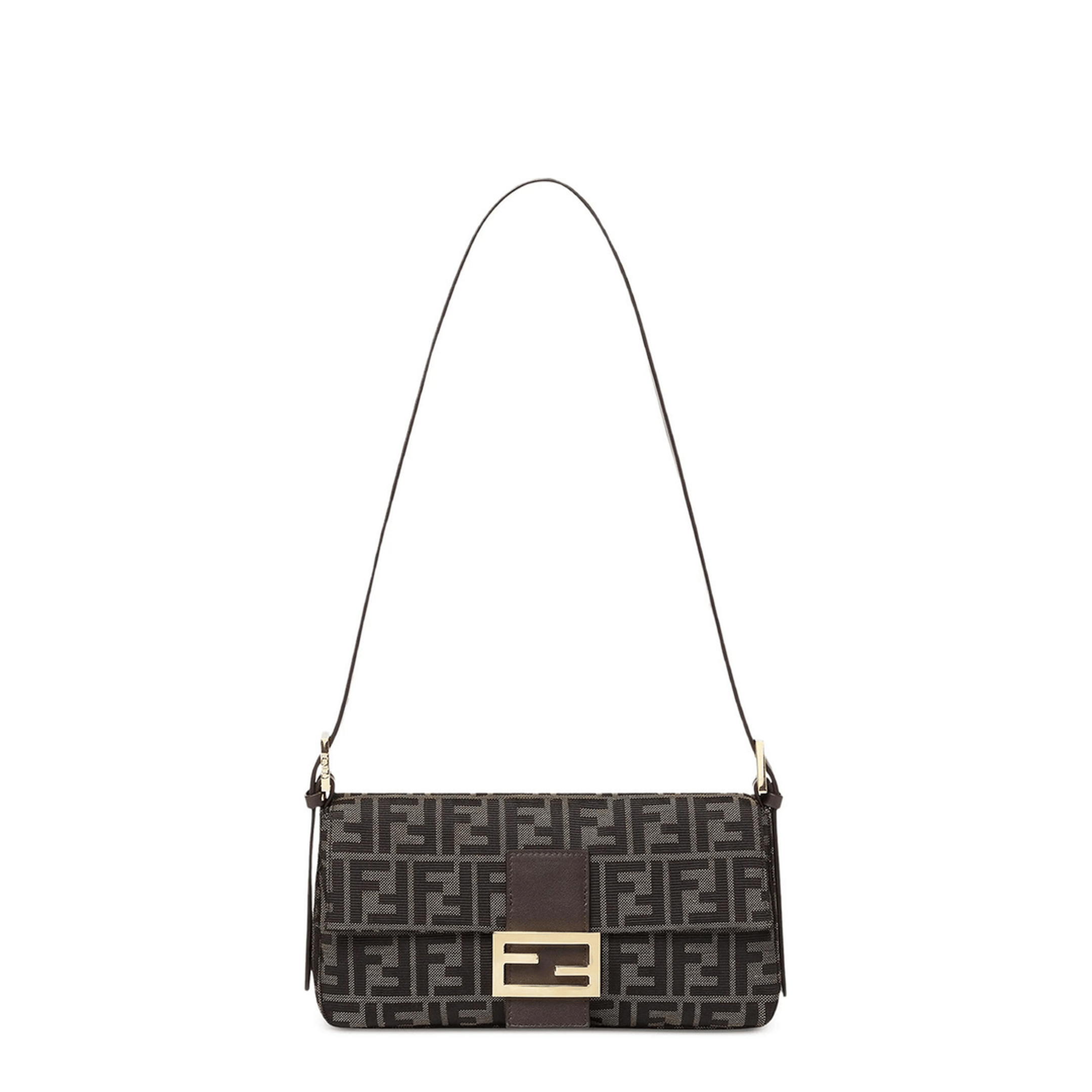 Fendi Baguette Jacquard Tote Bag - Brown/Beige