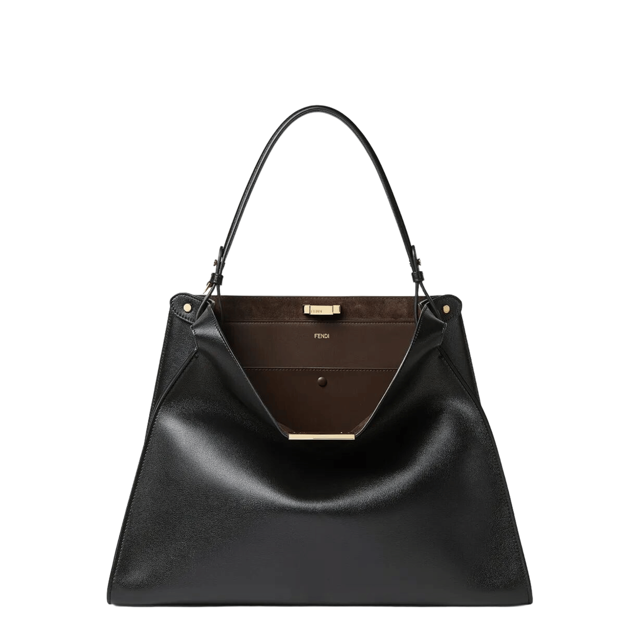 Fendi Way Large Calfskin Tote - Black