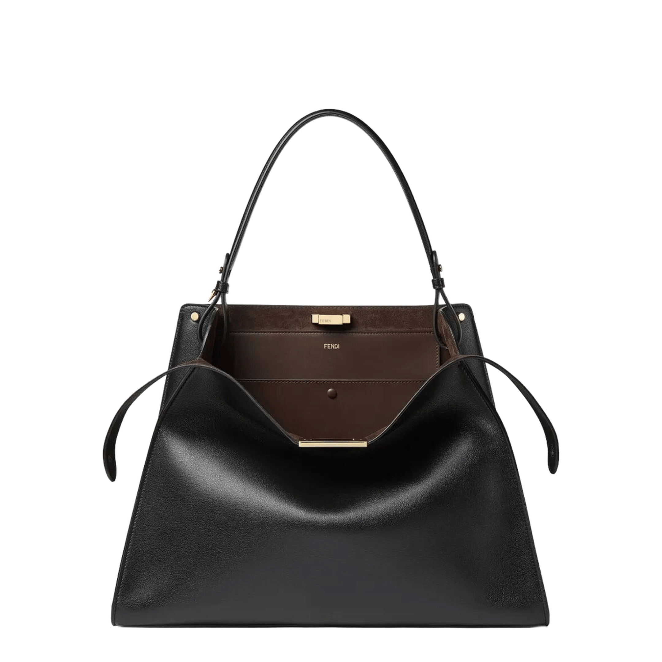 Fendi Way Large Calfskin Tote - Black