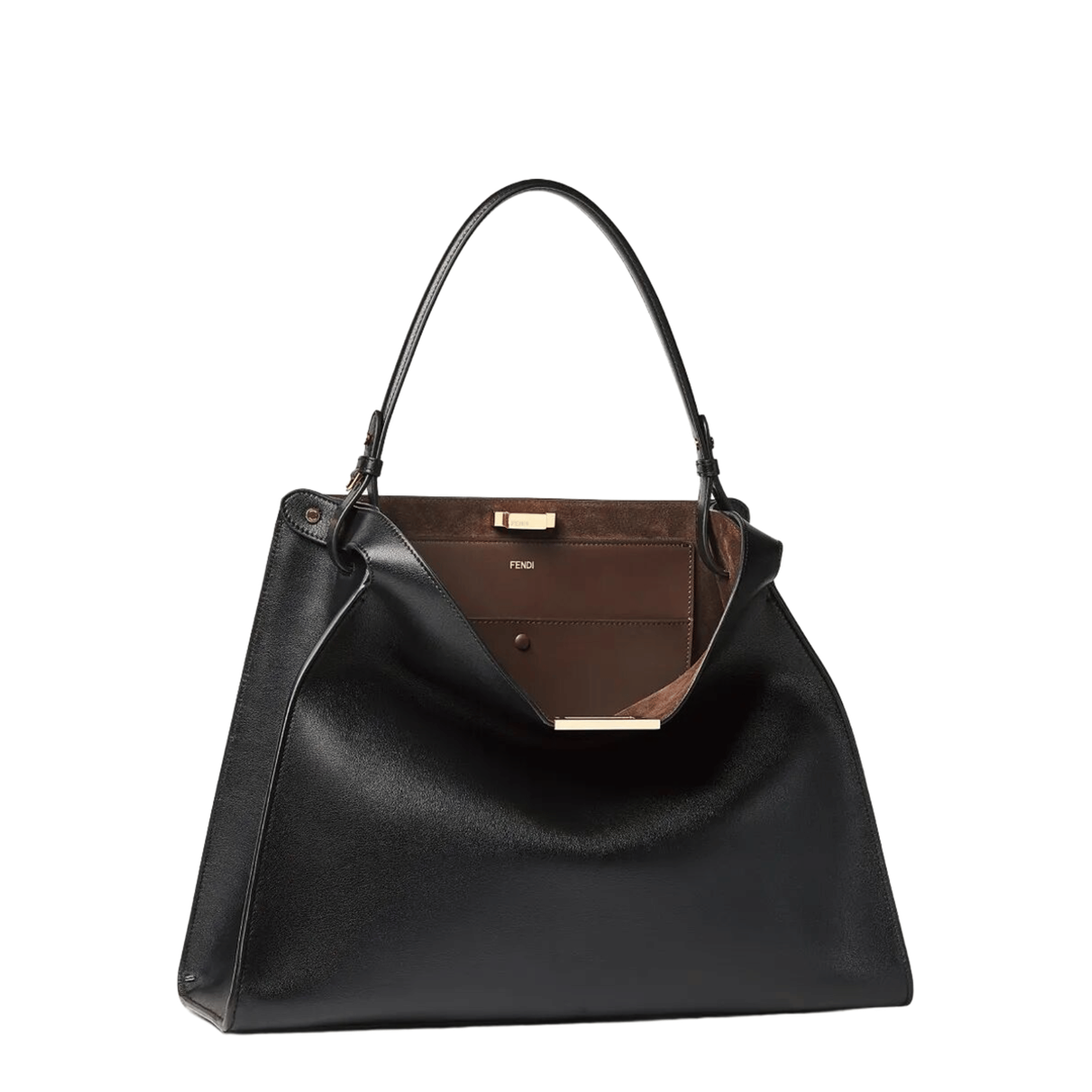 Fendi Way Large Calfskin Tote - Black
