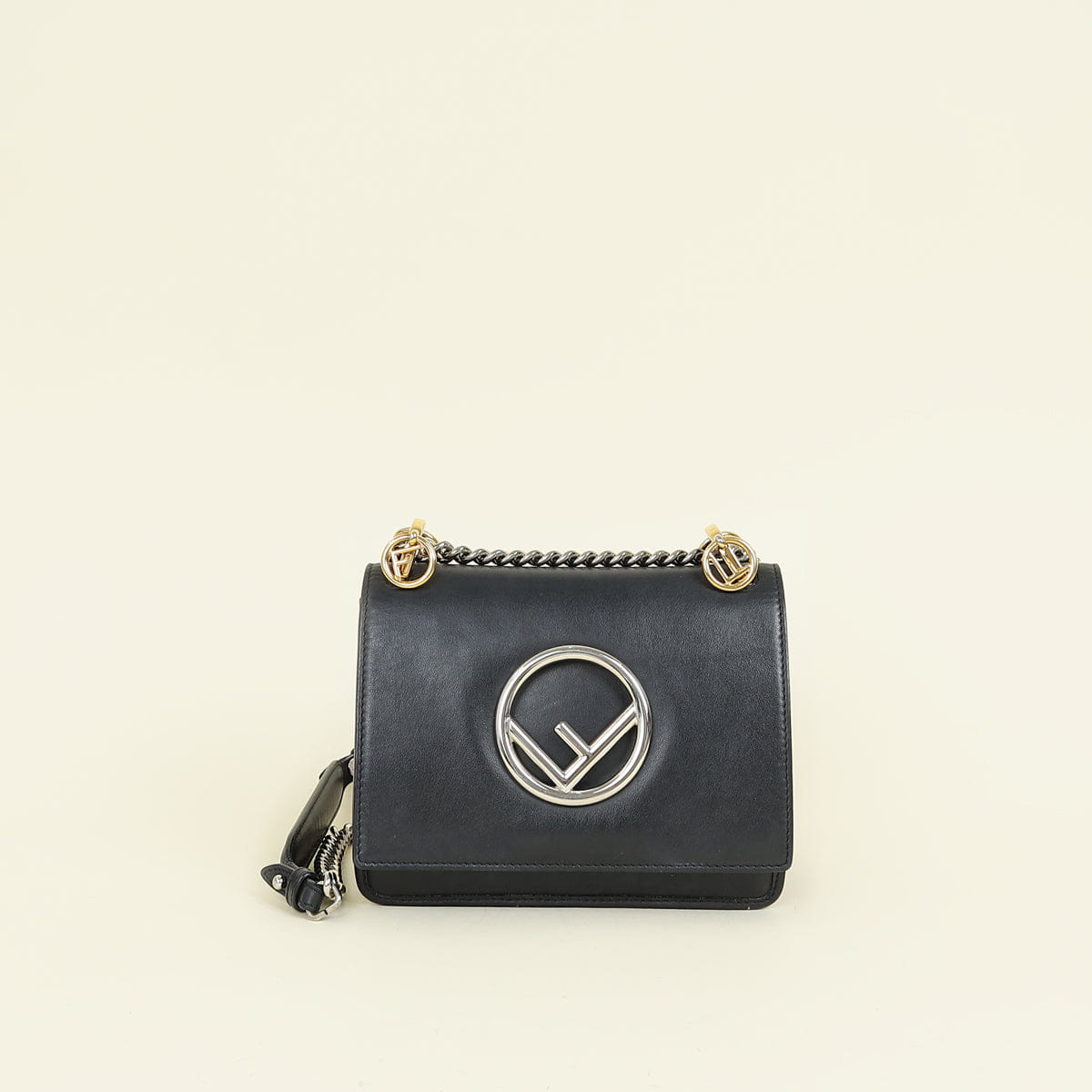 Fendi Black Kan I Small Shoulder Bag