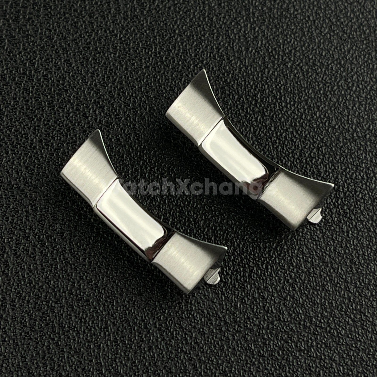 Rolex Silver 22 mm Curved End Links Watch Band Strap Bracelet Link For Rolex 126600
