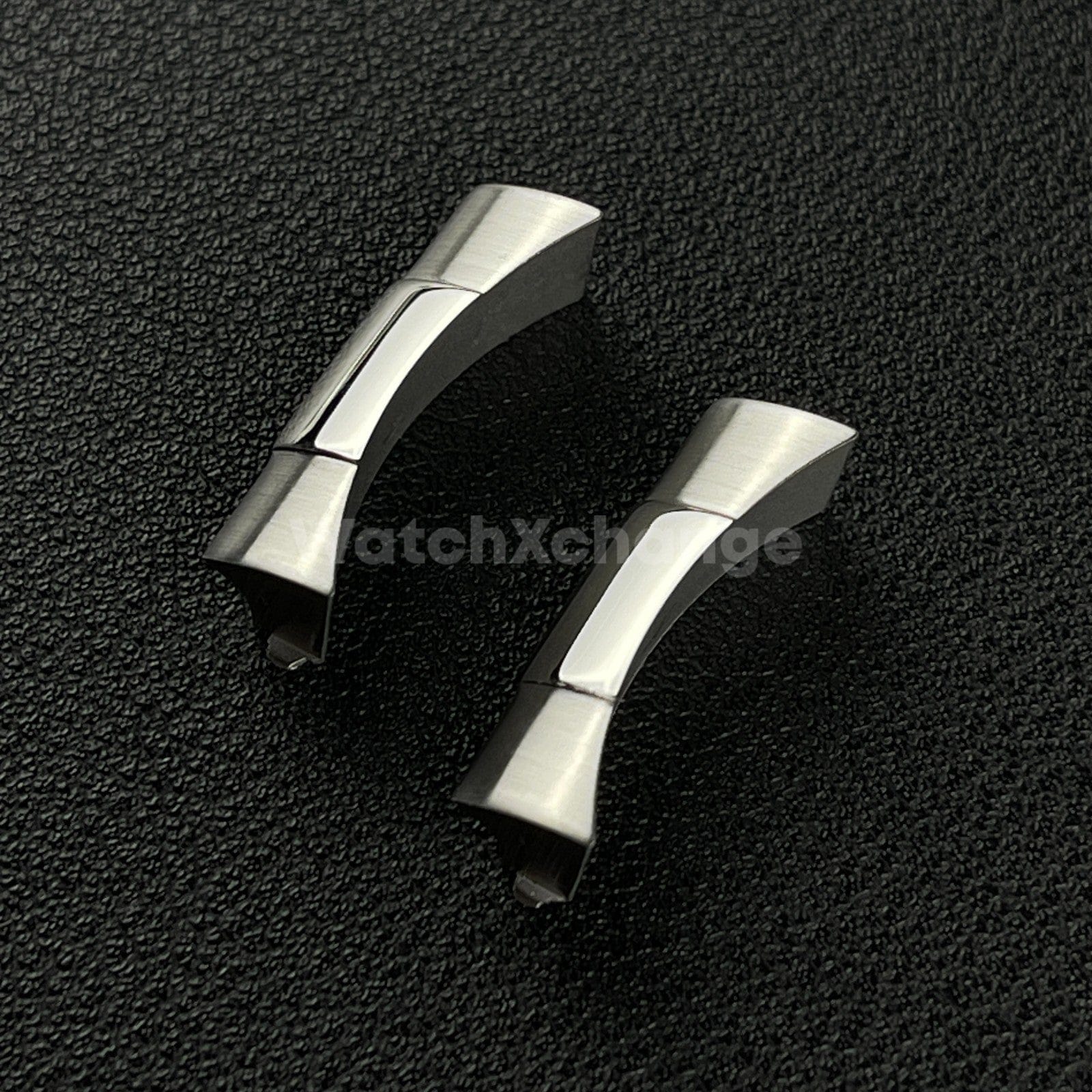 Rolex Silver 22 mm Curved End Links Watch Band Strap Bracelet Link For Rolex 126600