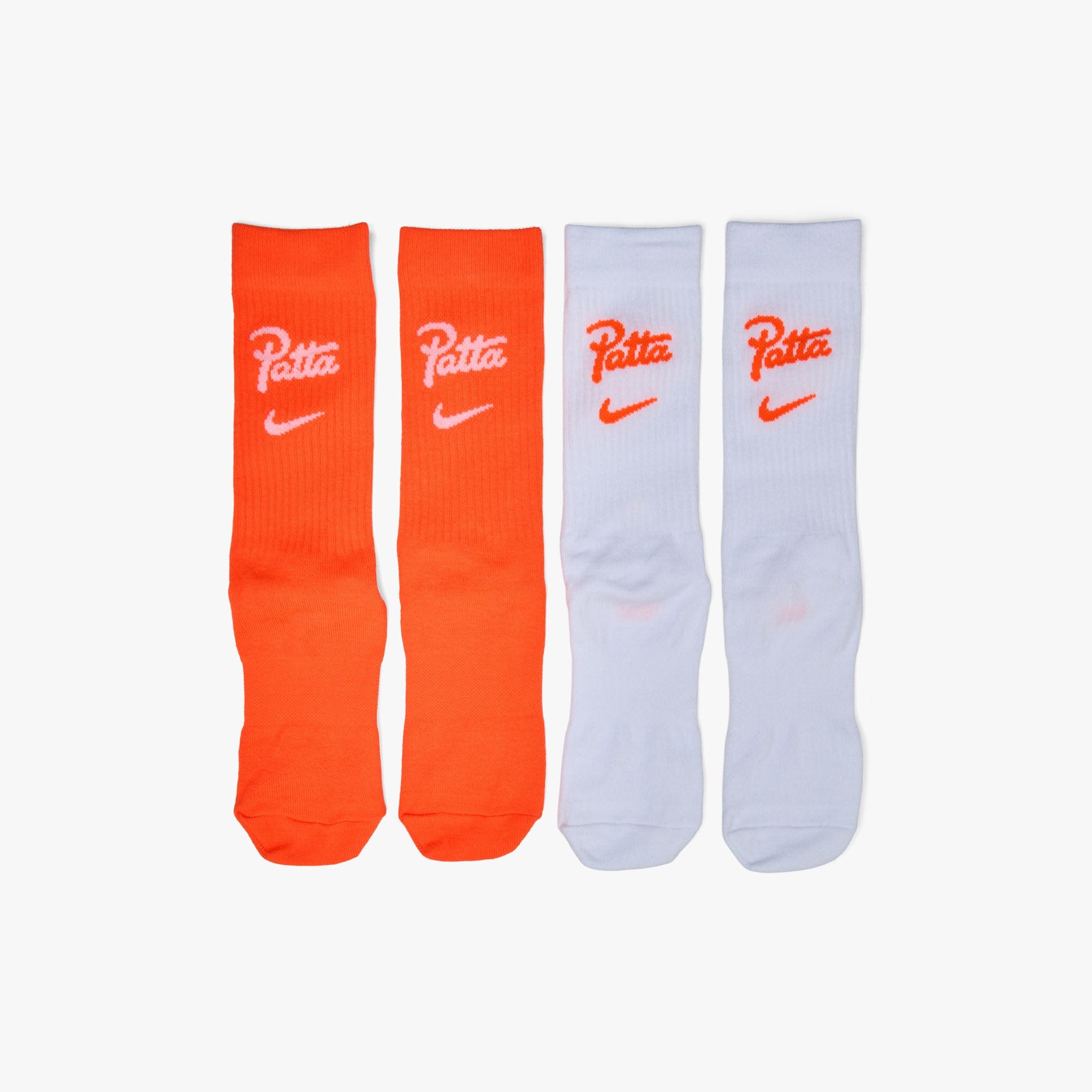 Nike x Netherlands x Patta Everyday Essential Crew Socks (2 - Pack) White / Hyper Crimson