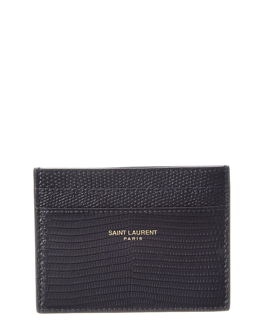 Saint Laurent Logo Leather Card Case