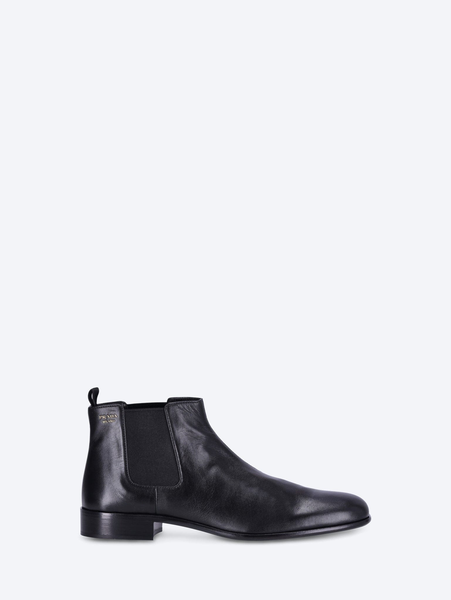 Prada Lux goat leather ankle boots