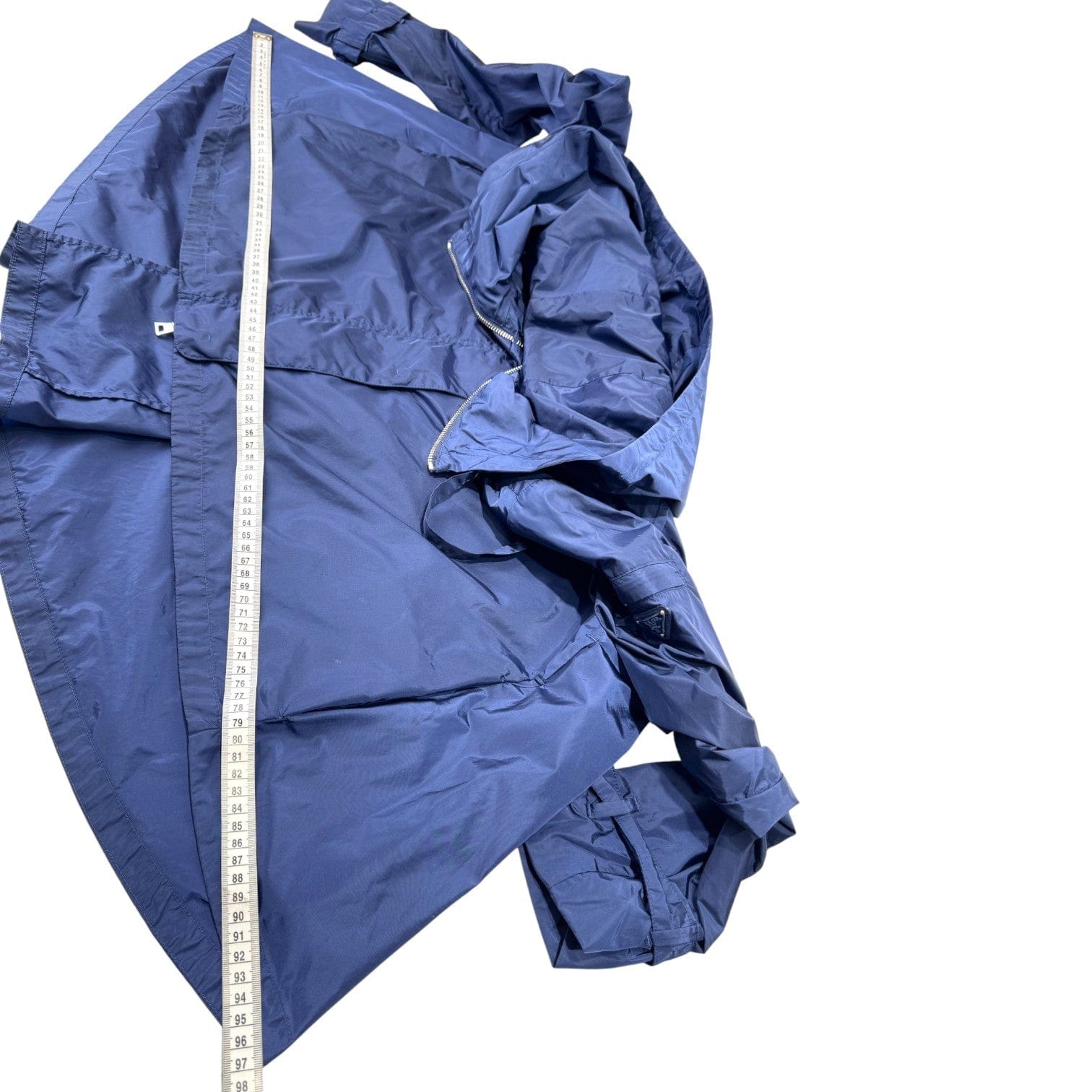 Prada Blue Zipped Up Nylon Jacket #40